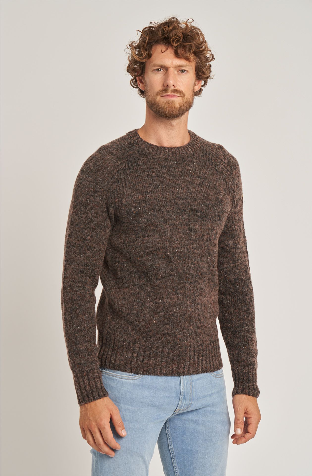 Weekend men's crew-neck wool sweater