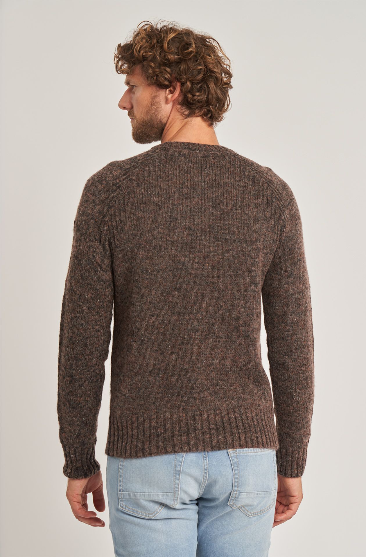 Weekend men's crew-neck wool sweater