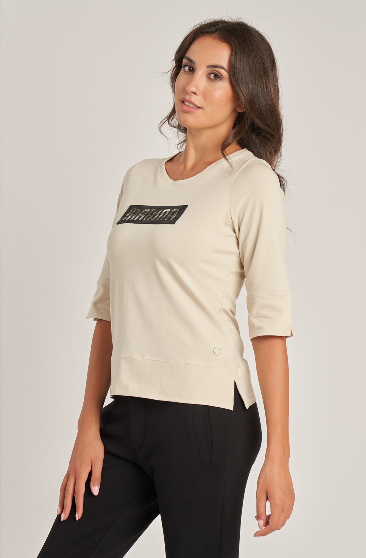 Women's crew-neck cotton jersey t-shirt