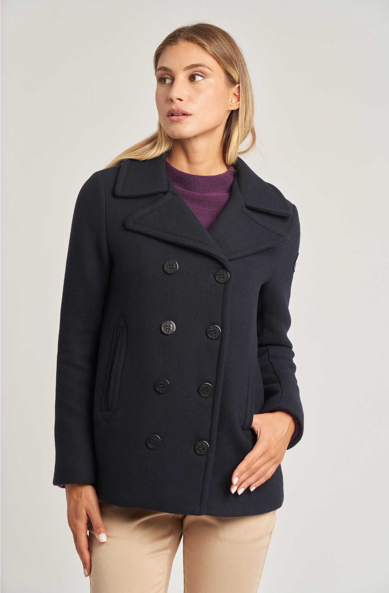 Amerigo Vespucci women's peacoat in wool blend