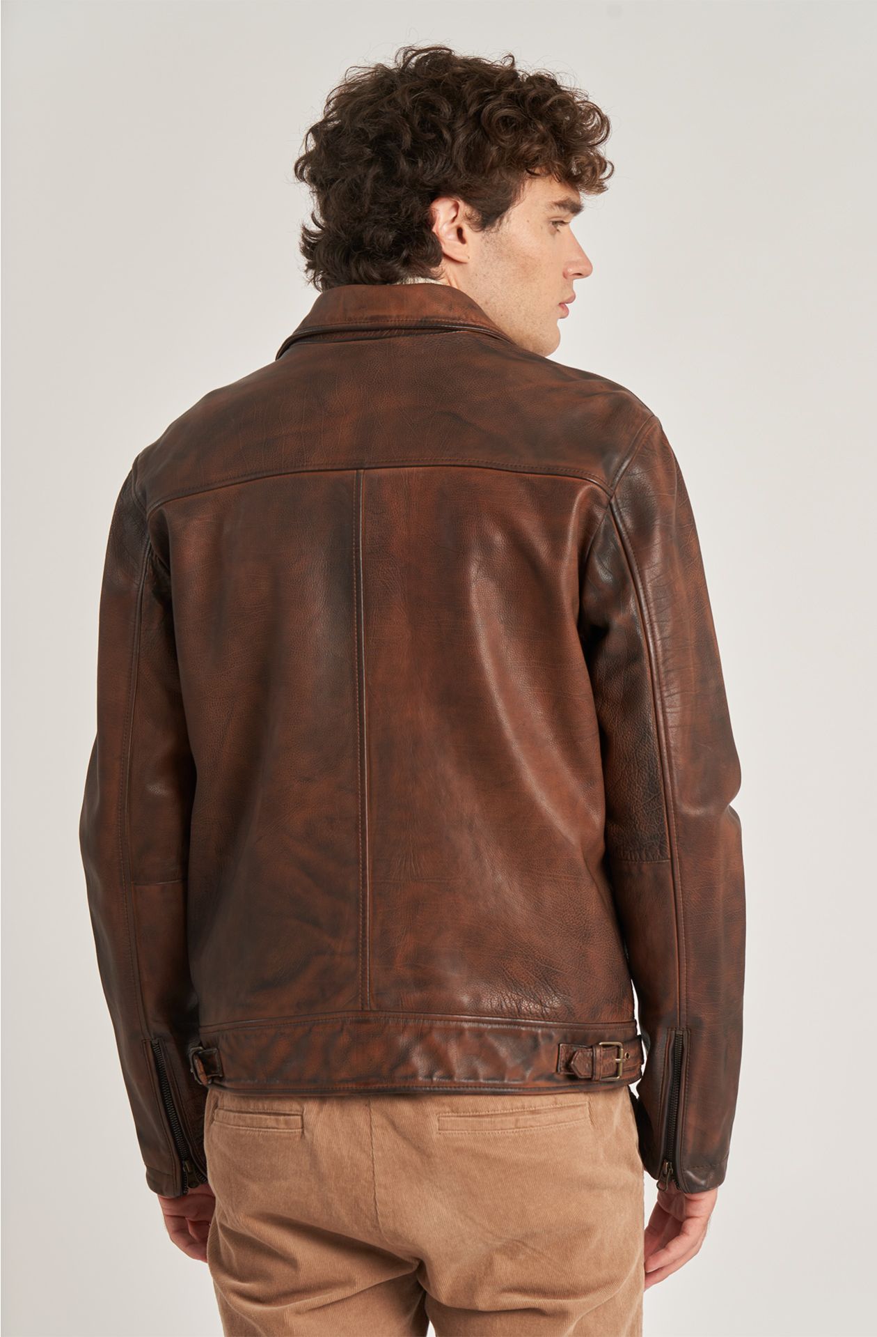 Brigata Marina San Marco men's leather jacket