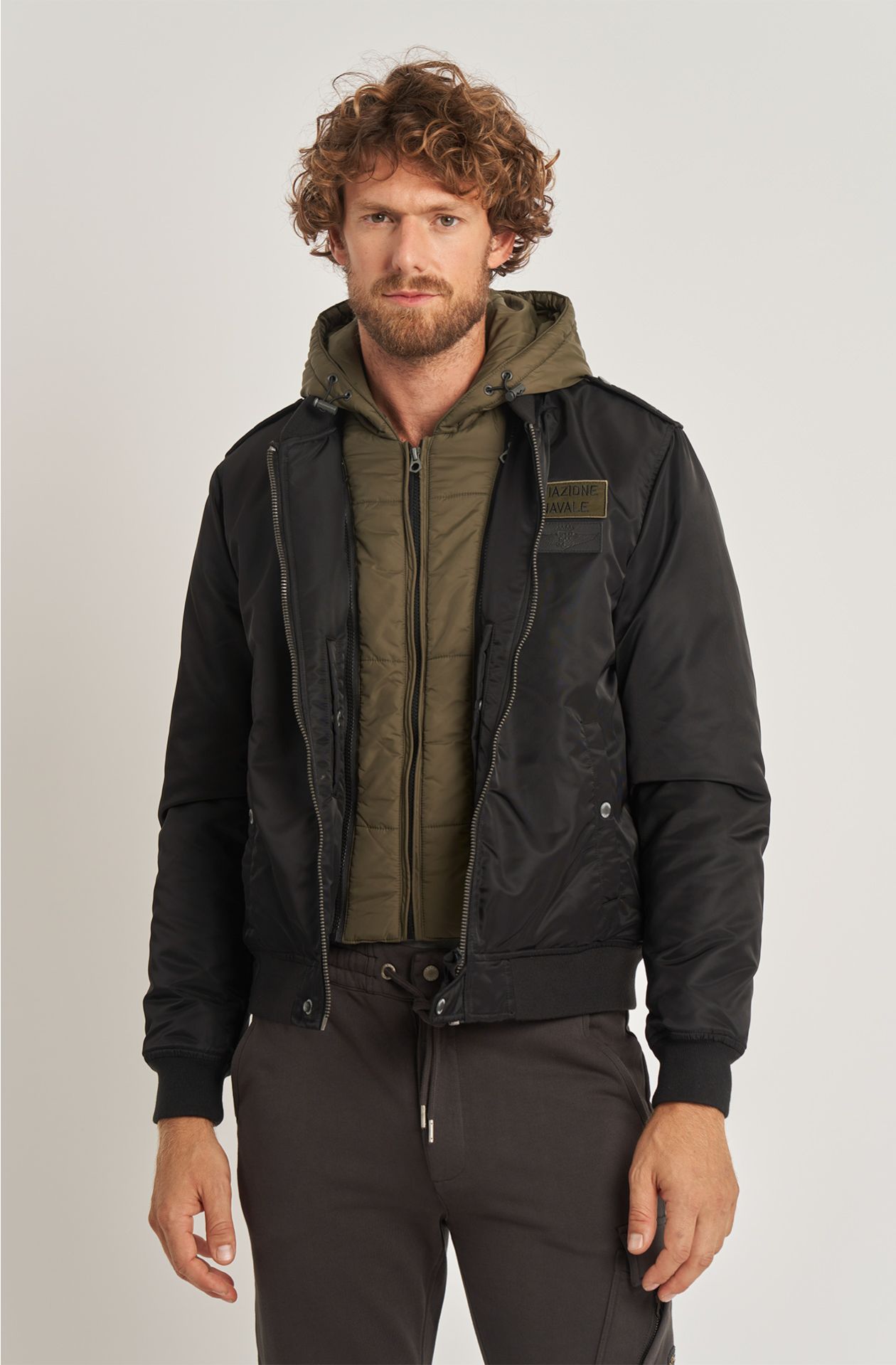 Men's Naval Aviation bomber jacket in nylon