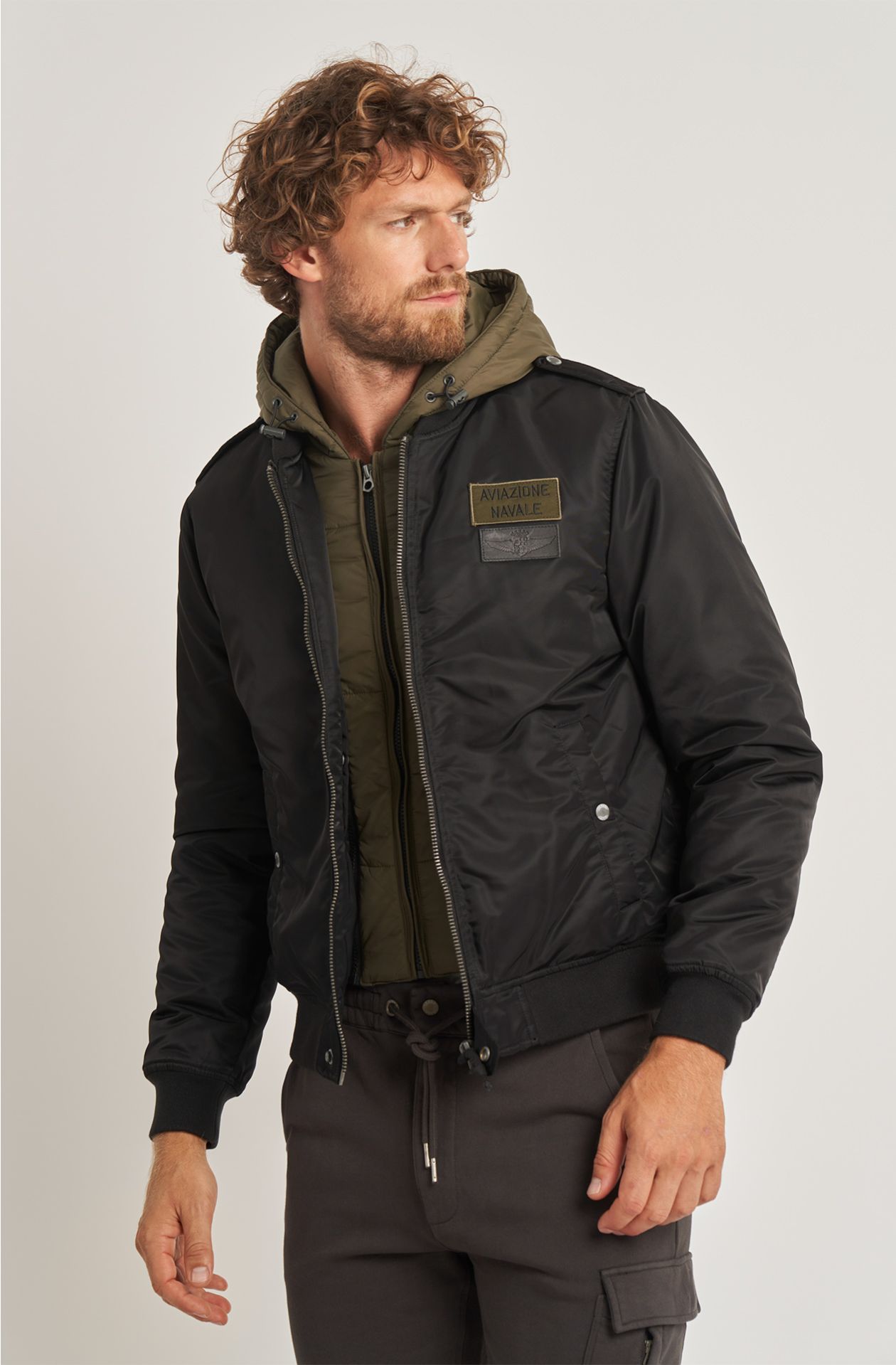 Men's Naval Aviation bomber jacket in nylon