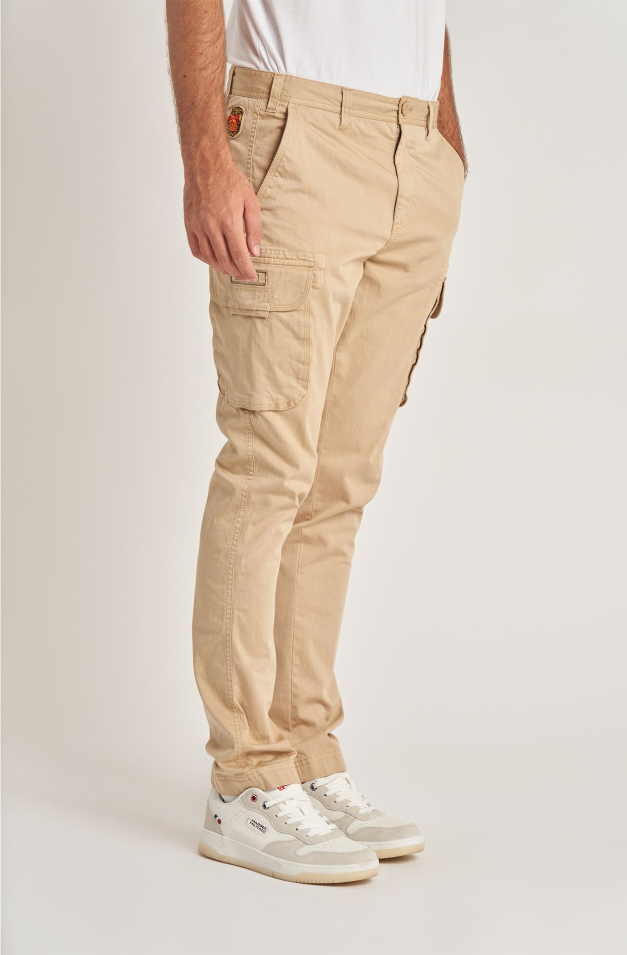 Brigata Marina San Marco men's cargo trousers in cotton