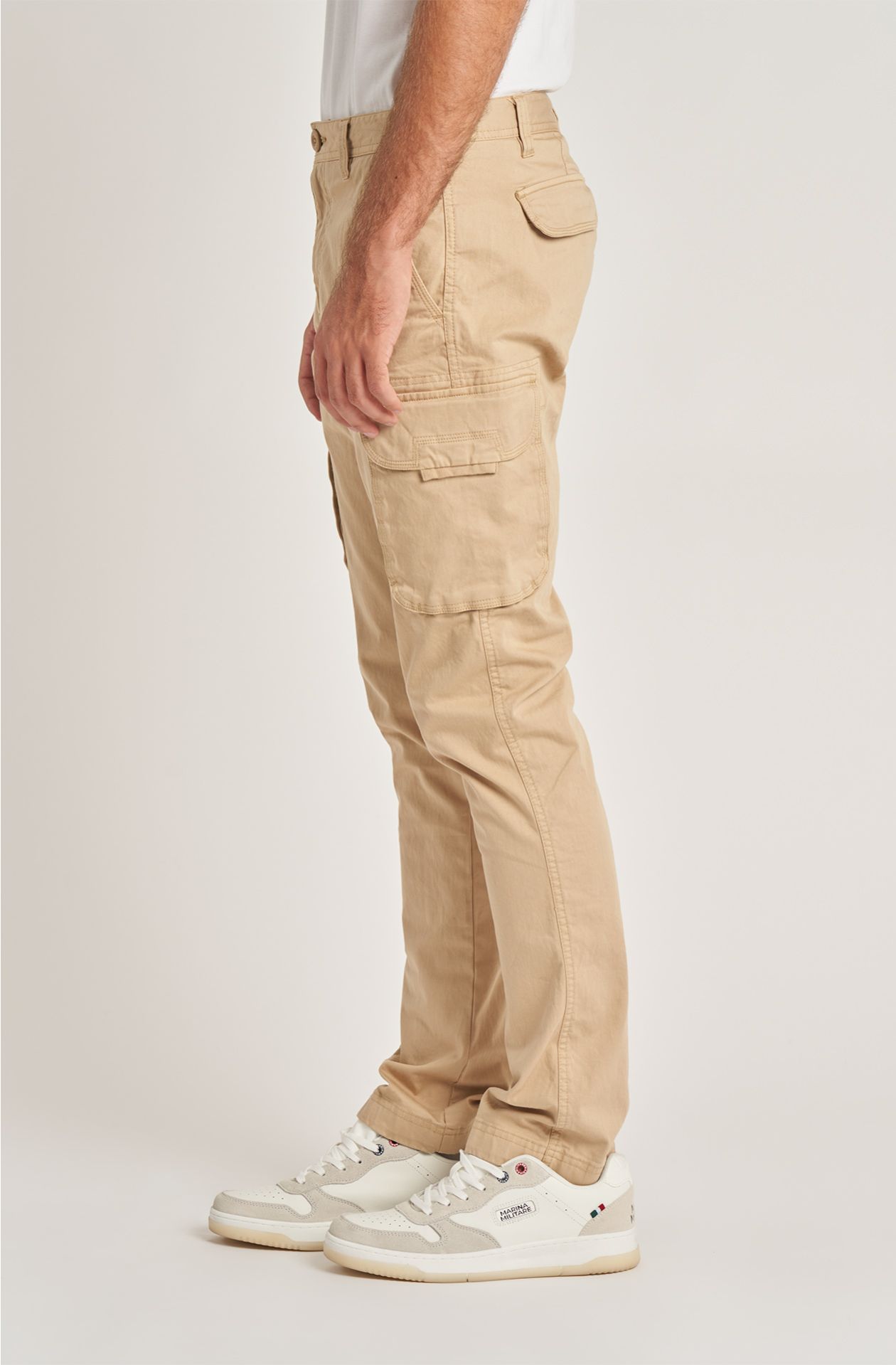 Brigata Marina San Marco men's cargo trousers in cotton