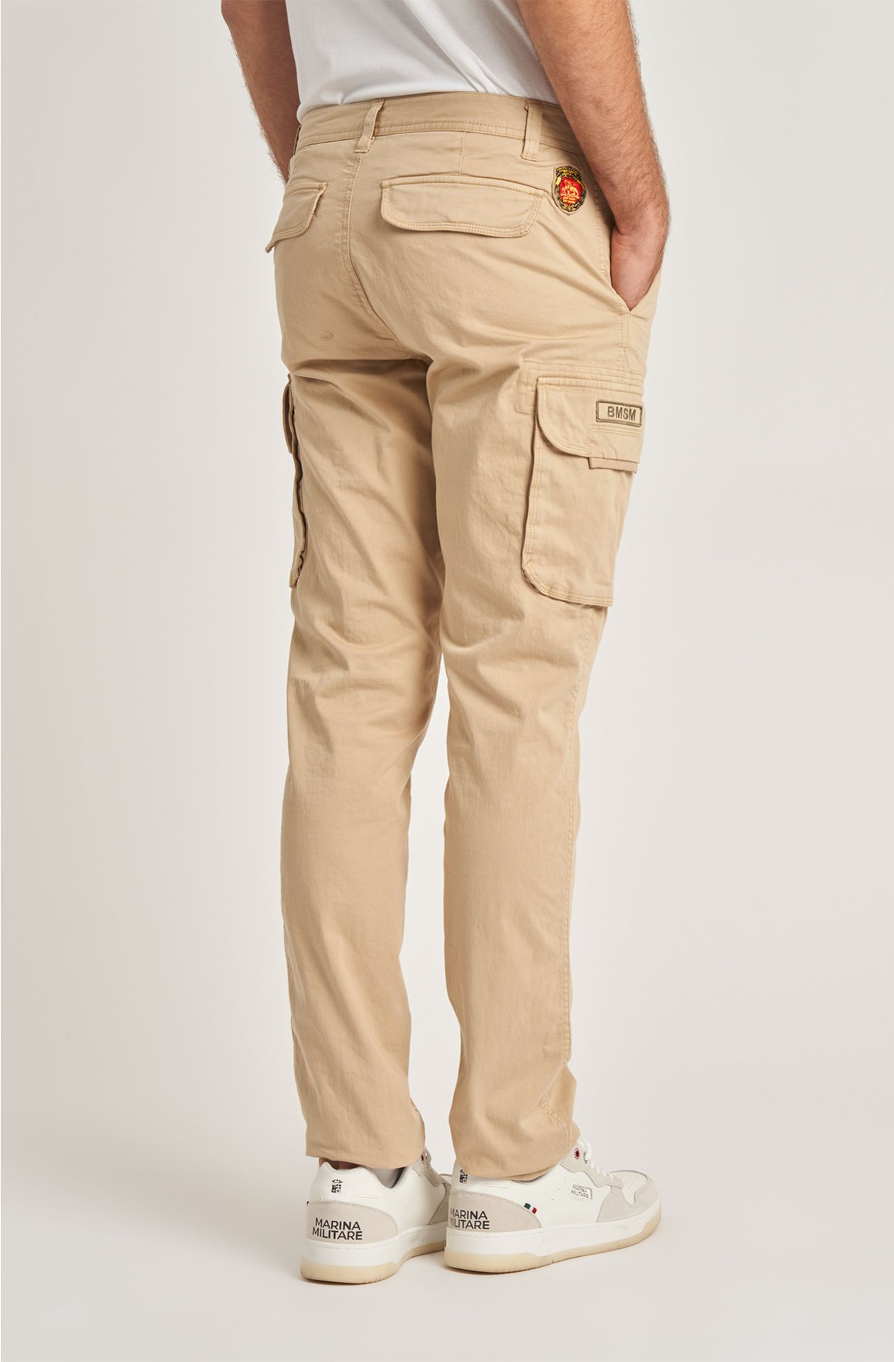 Brigata Marina San Marco men's cargo trousers in cotton