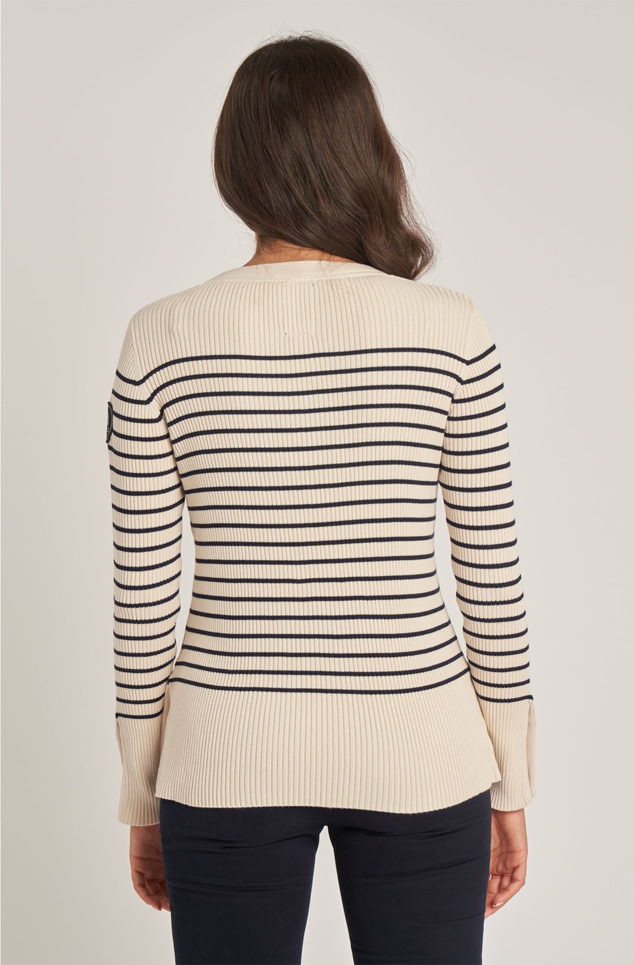 Women's ribbed viscose sweater