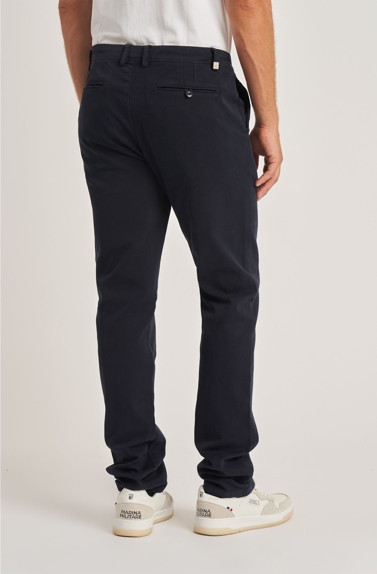 Classic men's trousers in cotton blend