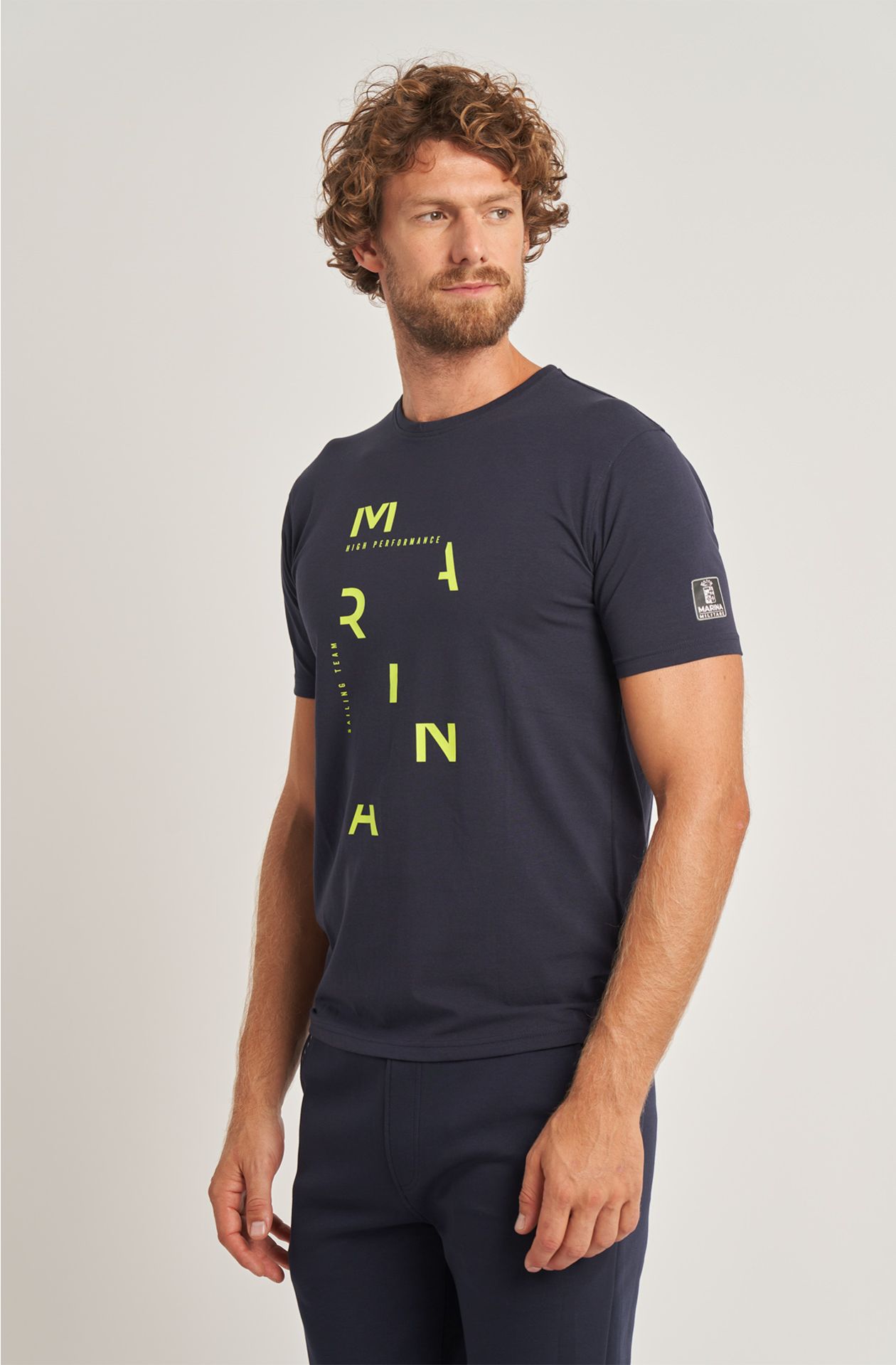 T-shirt da uomo Sailing Team in cotone