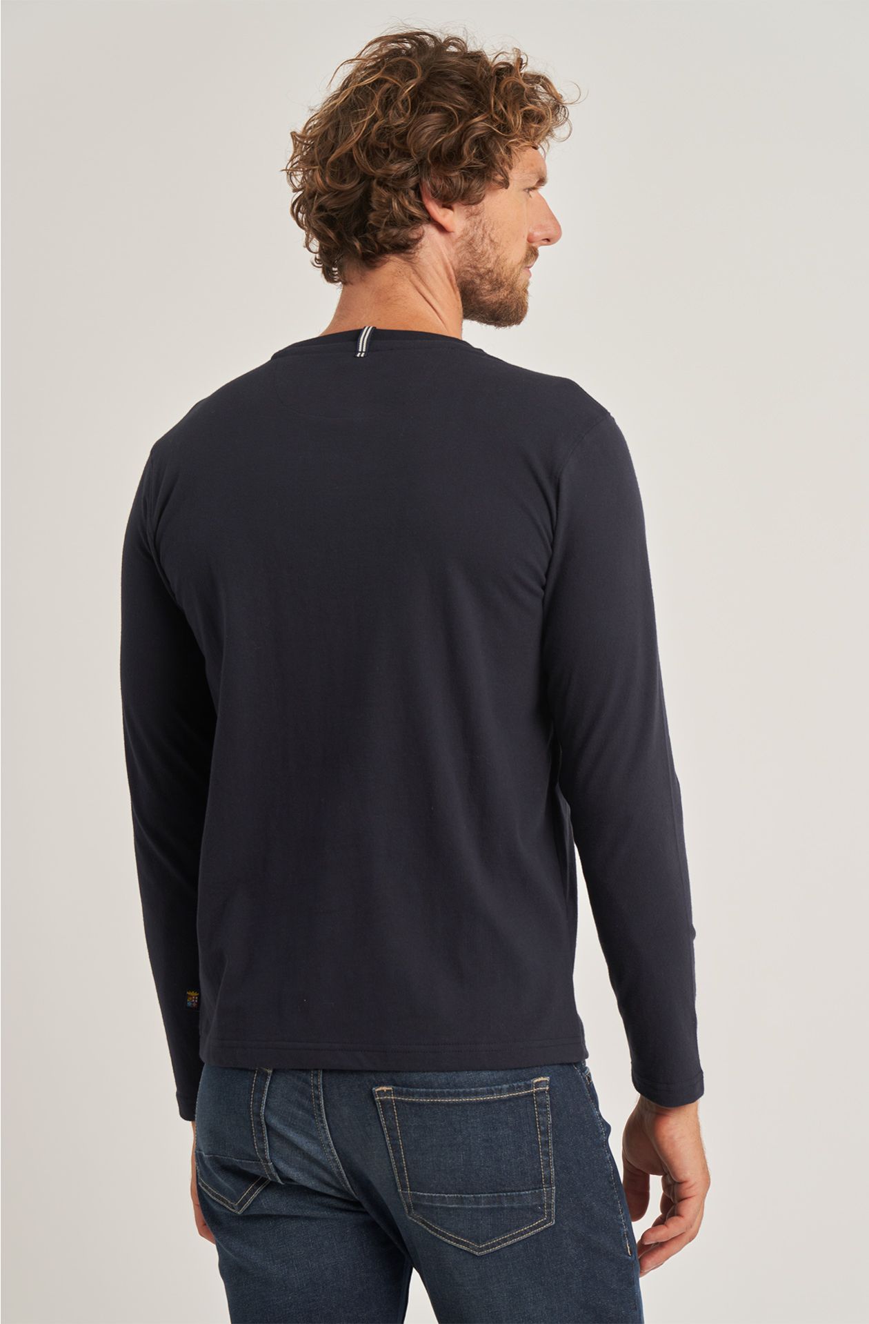 Amerigo Vespucci men's long-sleeved cotton t-shirt