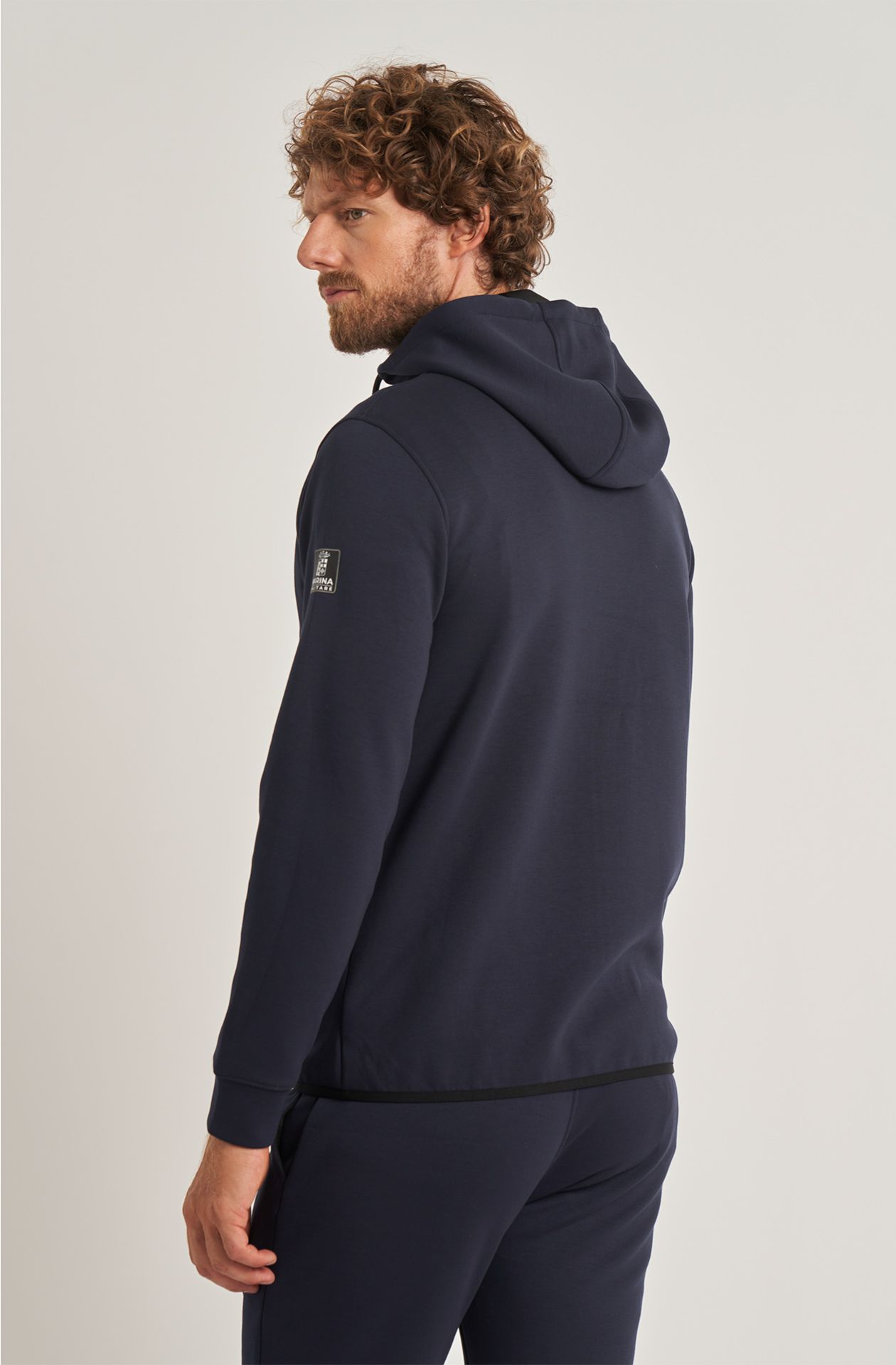 Felpa da uomo Sailing Team in interlok full zip