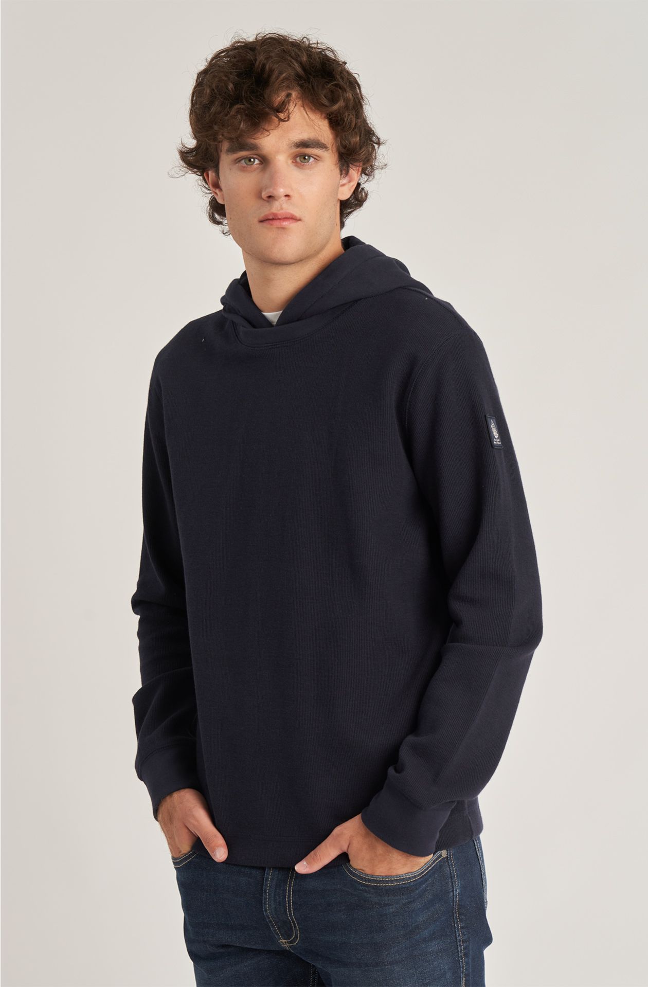 Amerigo Vespucci men's cotton sweatshirt with hood