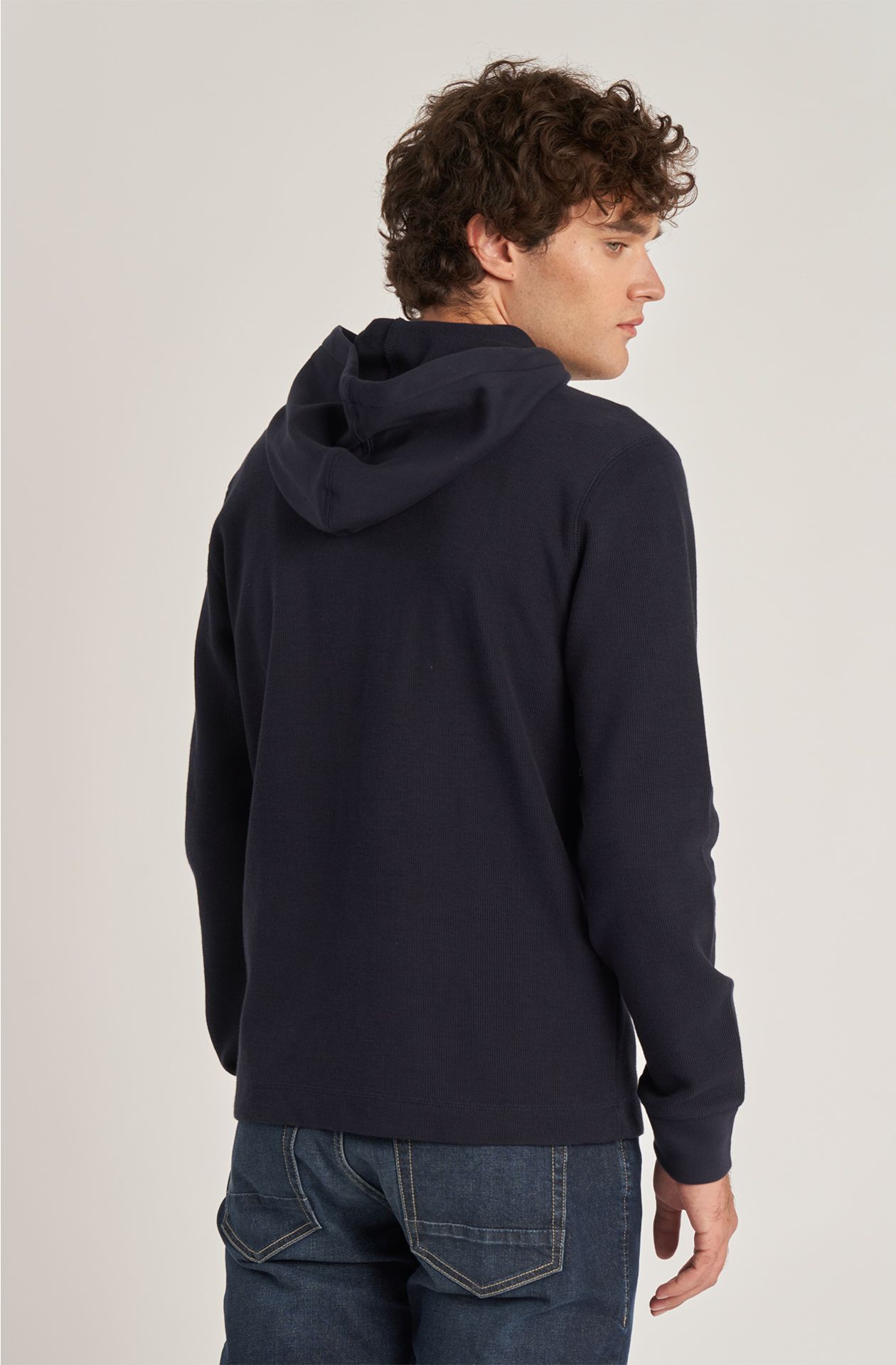 Amerigo Vespucci men's cotton sweatshirt with hood