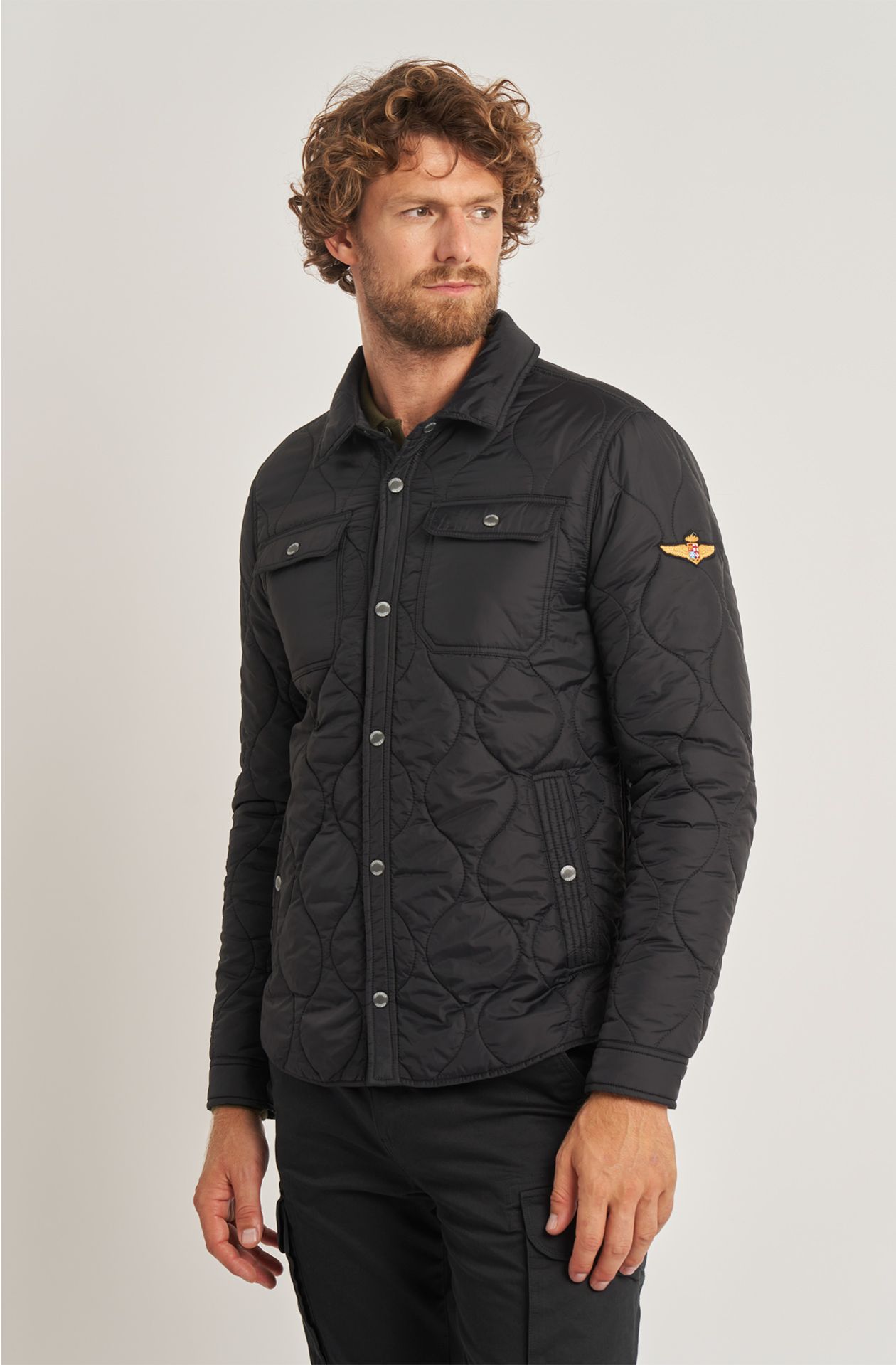 Men's Naval Aviation jacket in quilted nylon