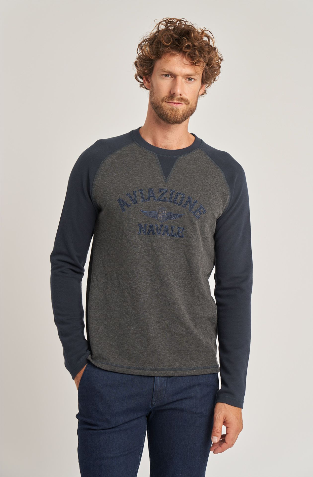 Naval Aviation men's crew-neck cotton t-shirt