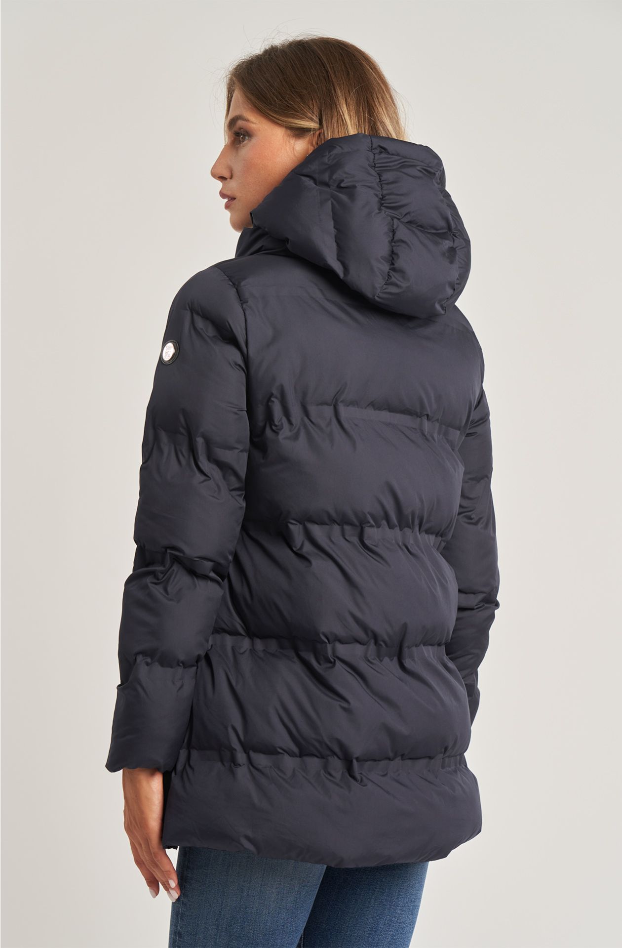 Women's polyester jacket with hood