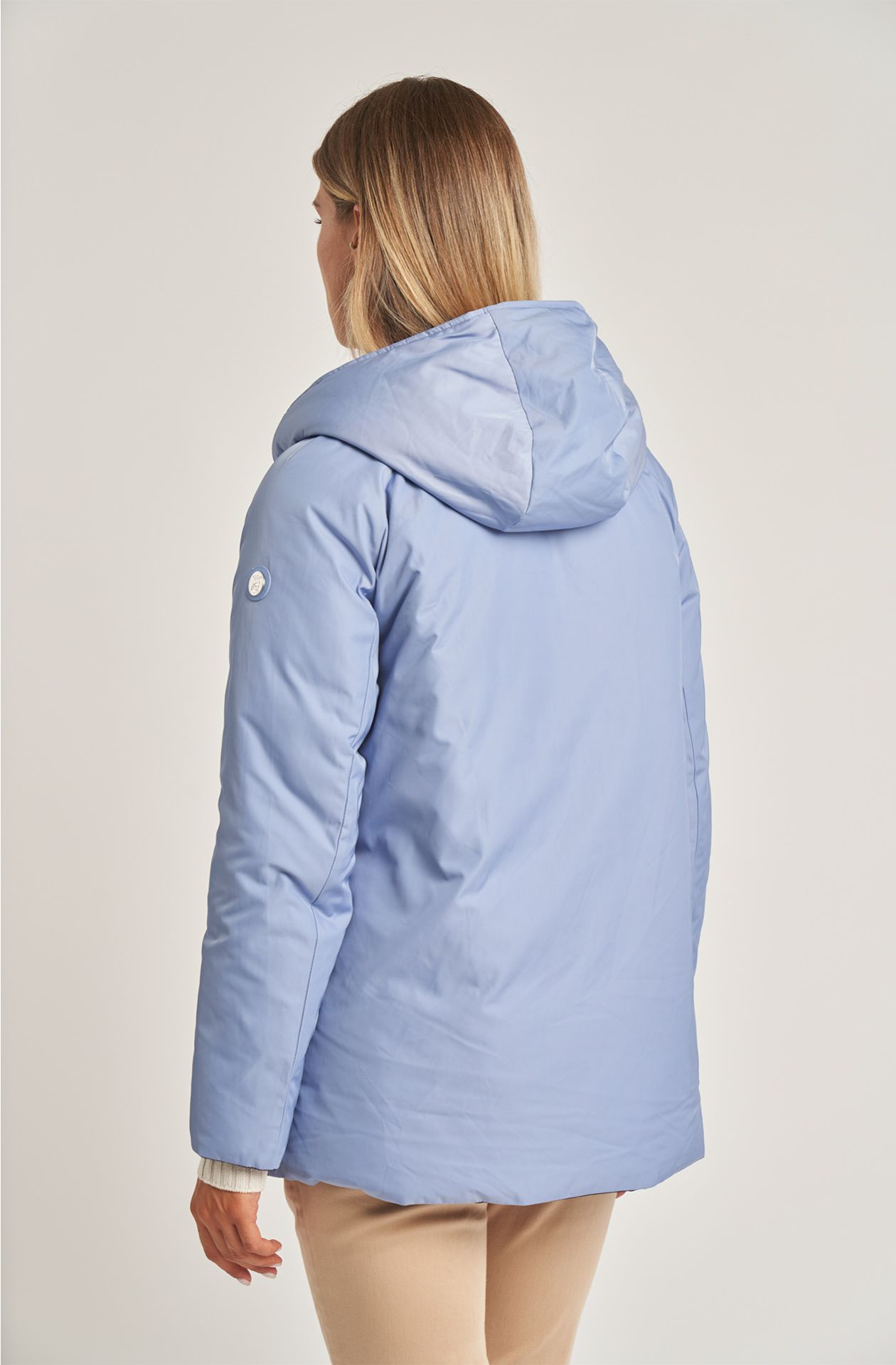 Women's polyester jacket with hood