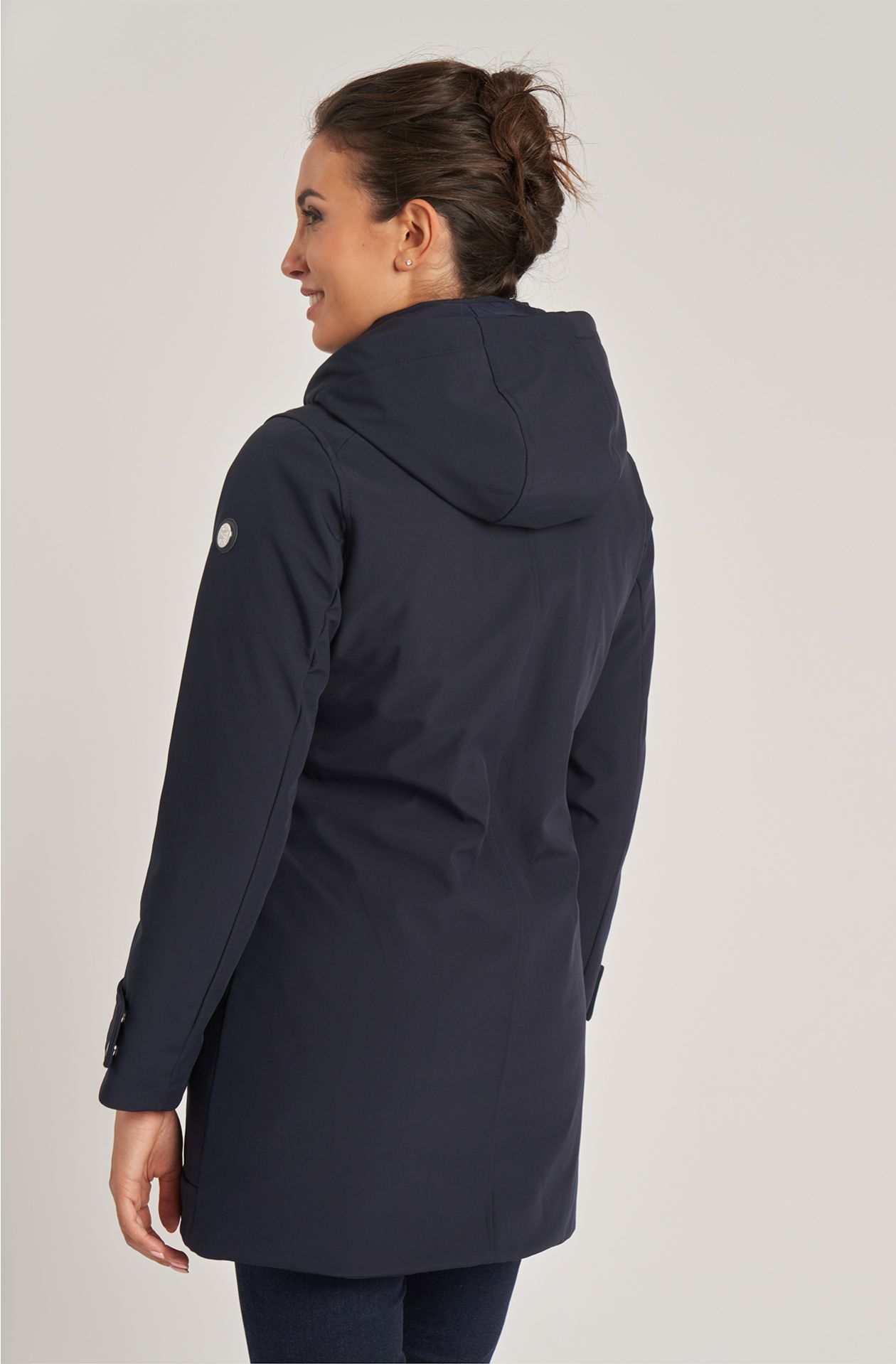 Women's soft shell jacket with hood