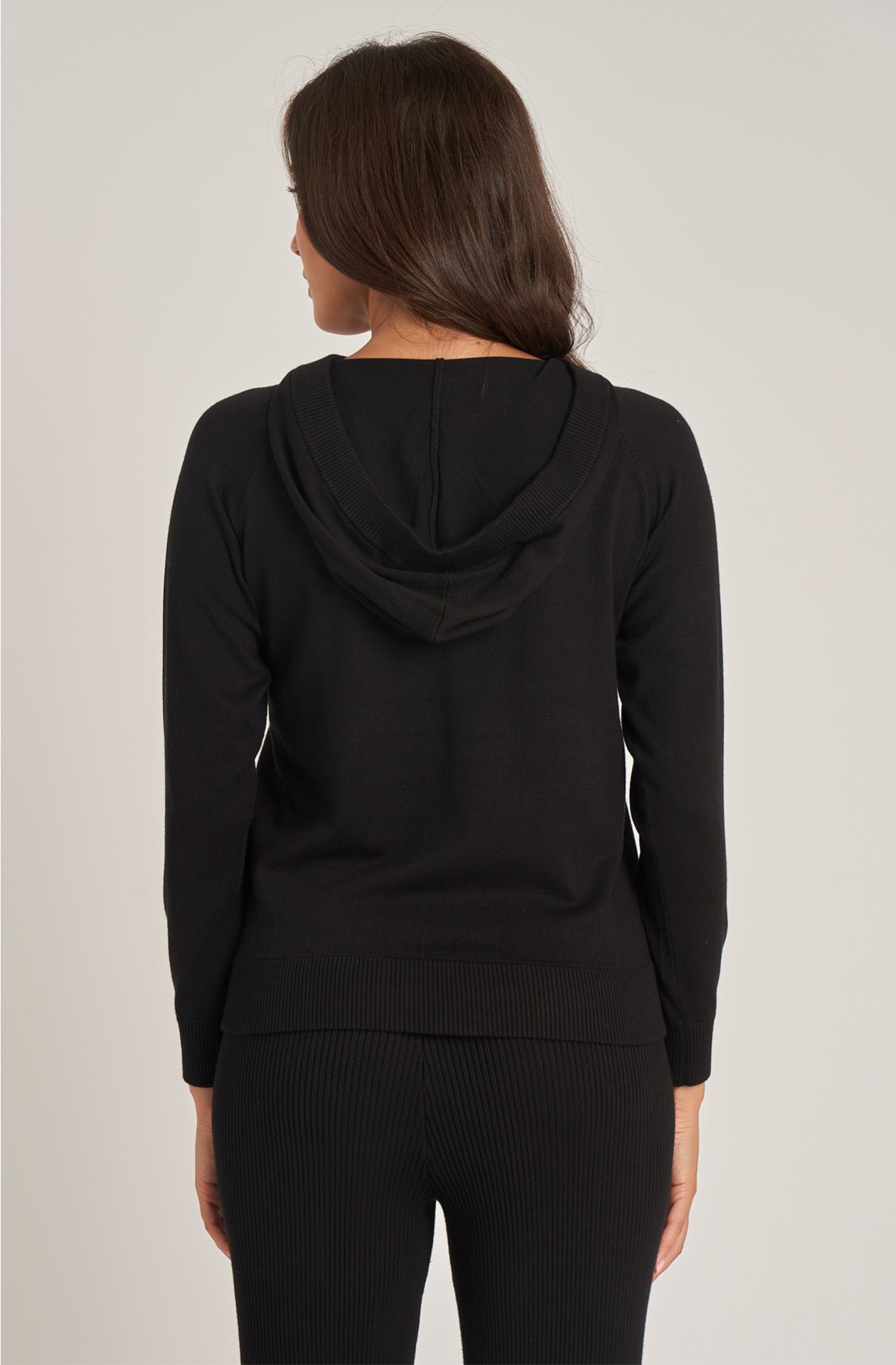 Women's viscose sweater with hood