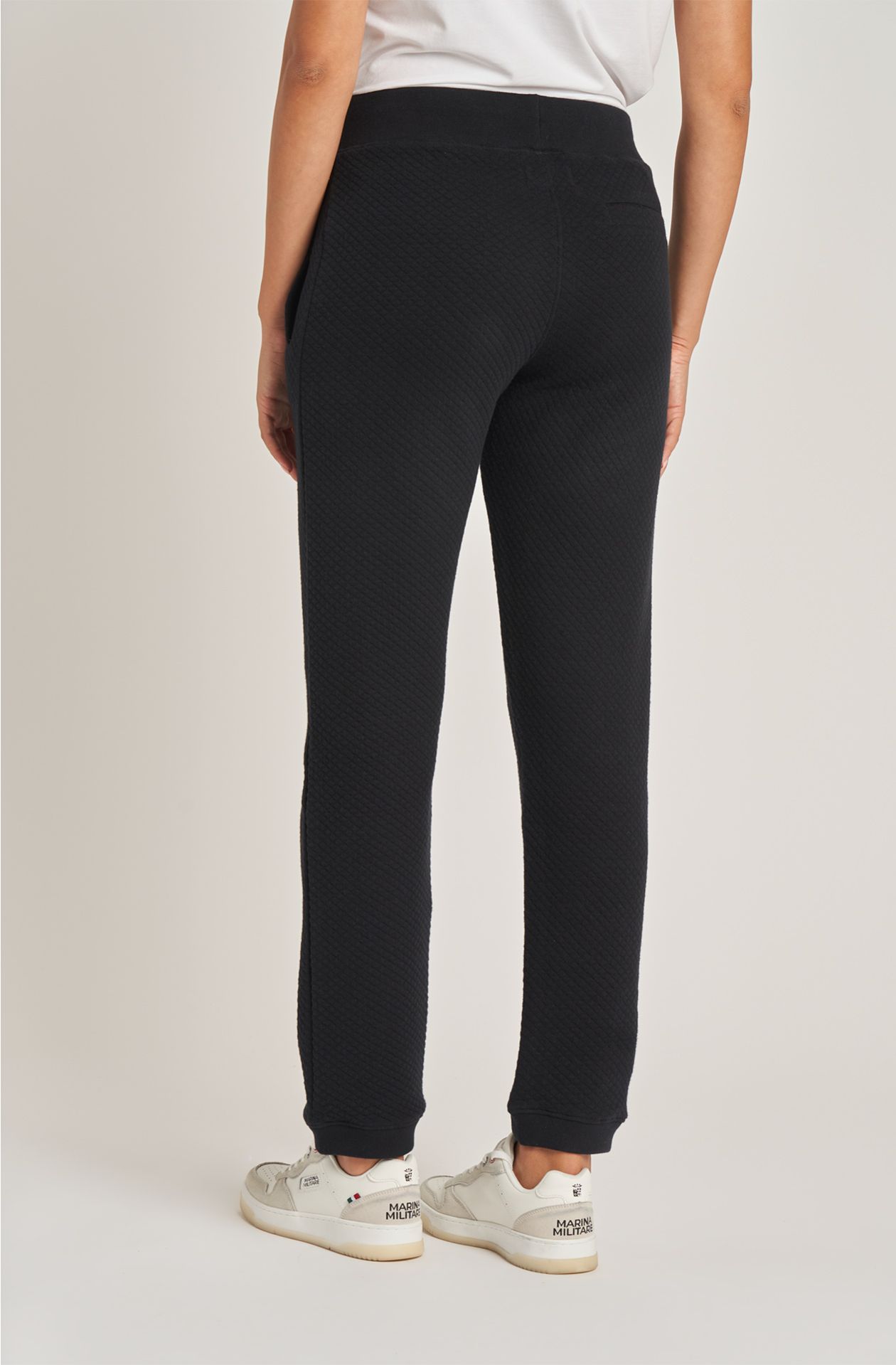 Pantalone da donna in cotone goffrato