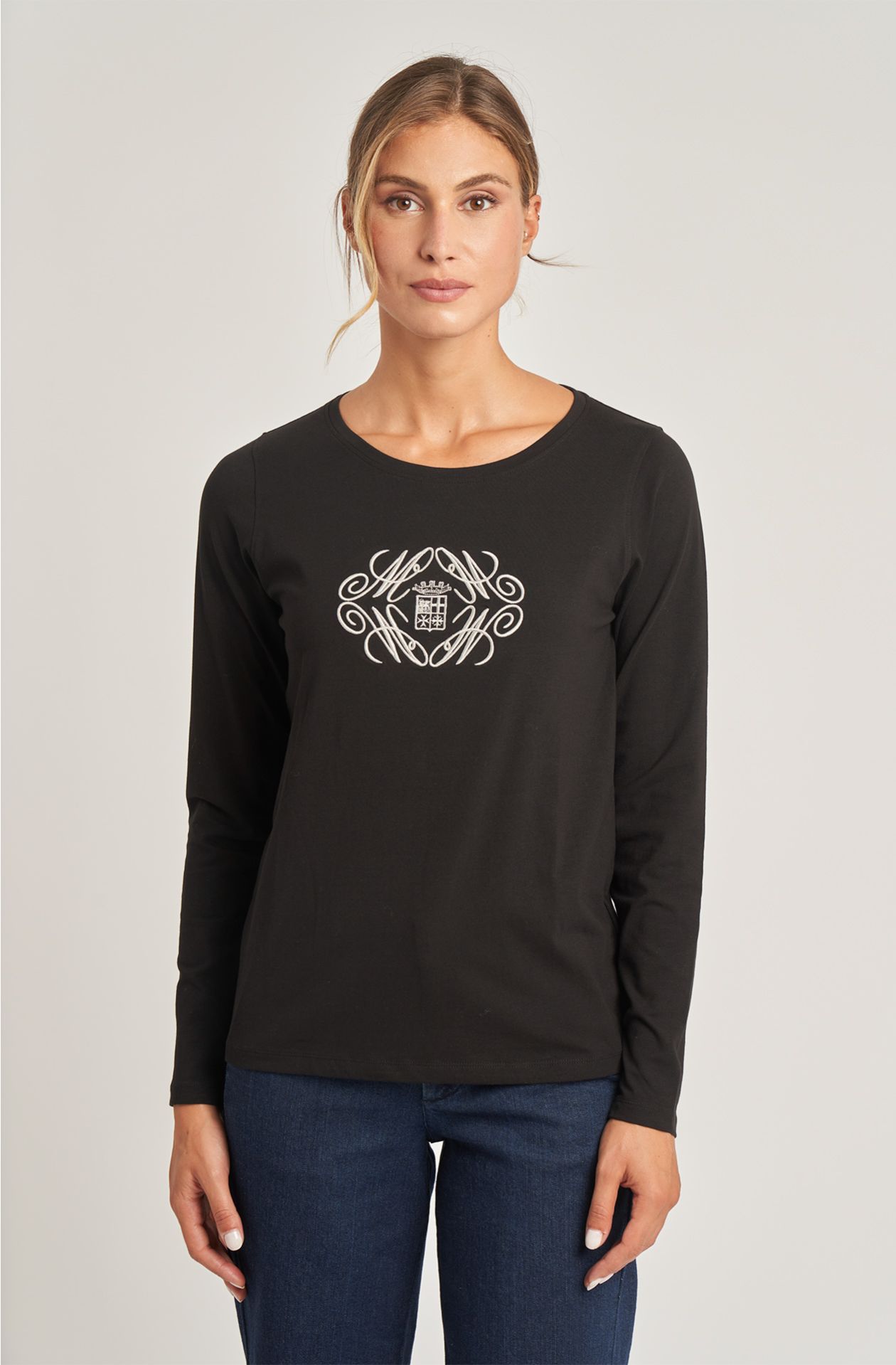 Women's crew-neck cotton jersey t-shirt