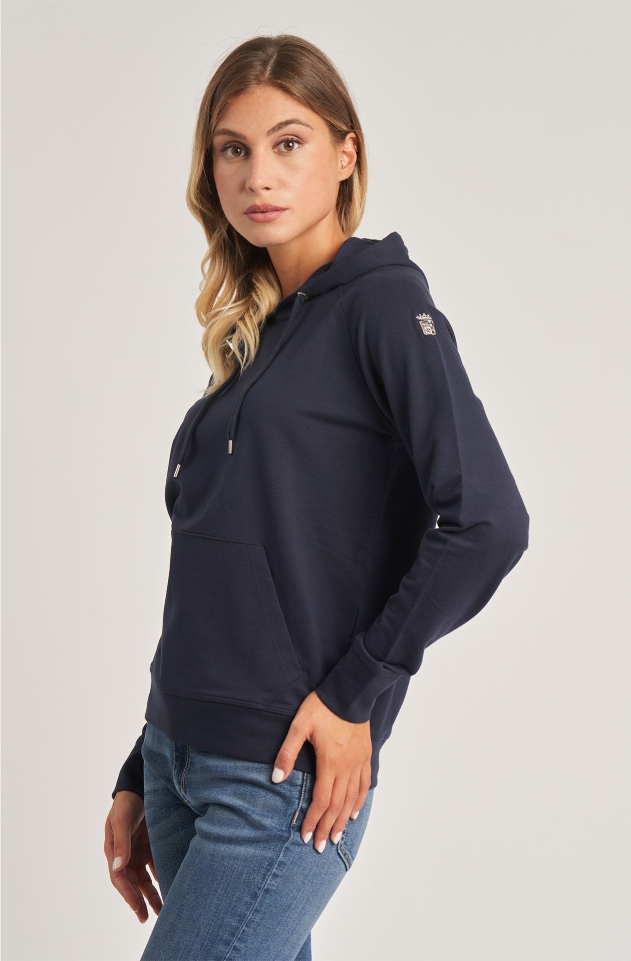 Essential women's cotton sweatshirt with hood