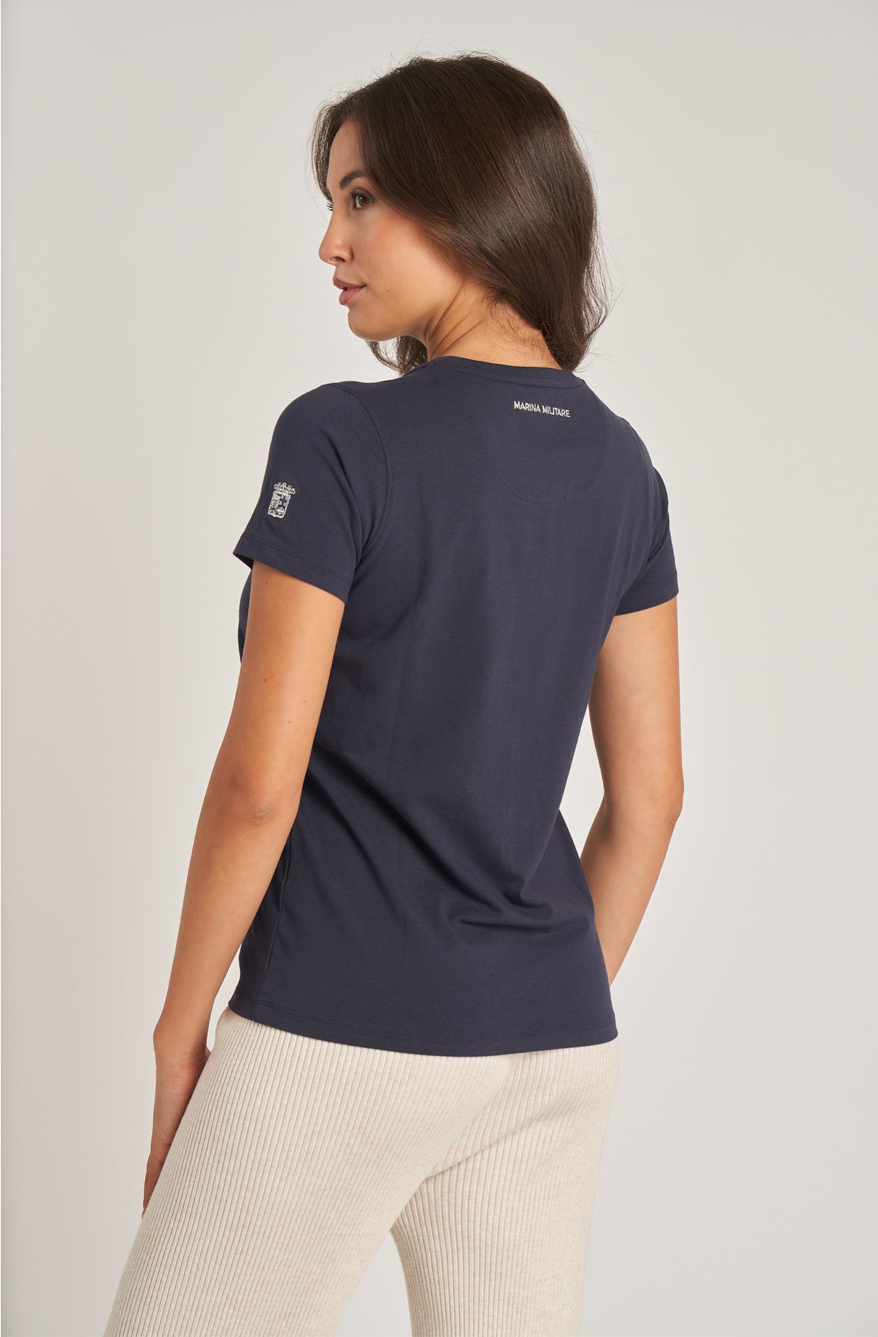 T-shirt da donna in cotone linea essentials