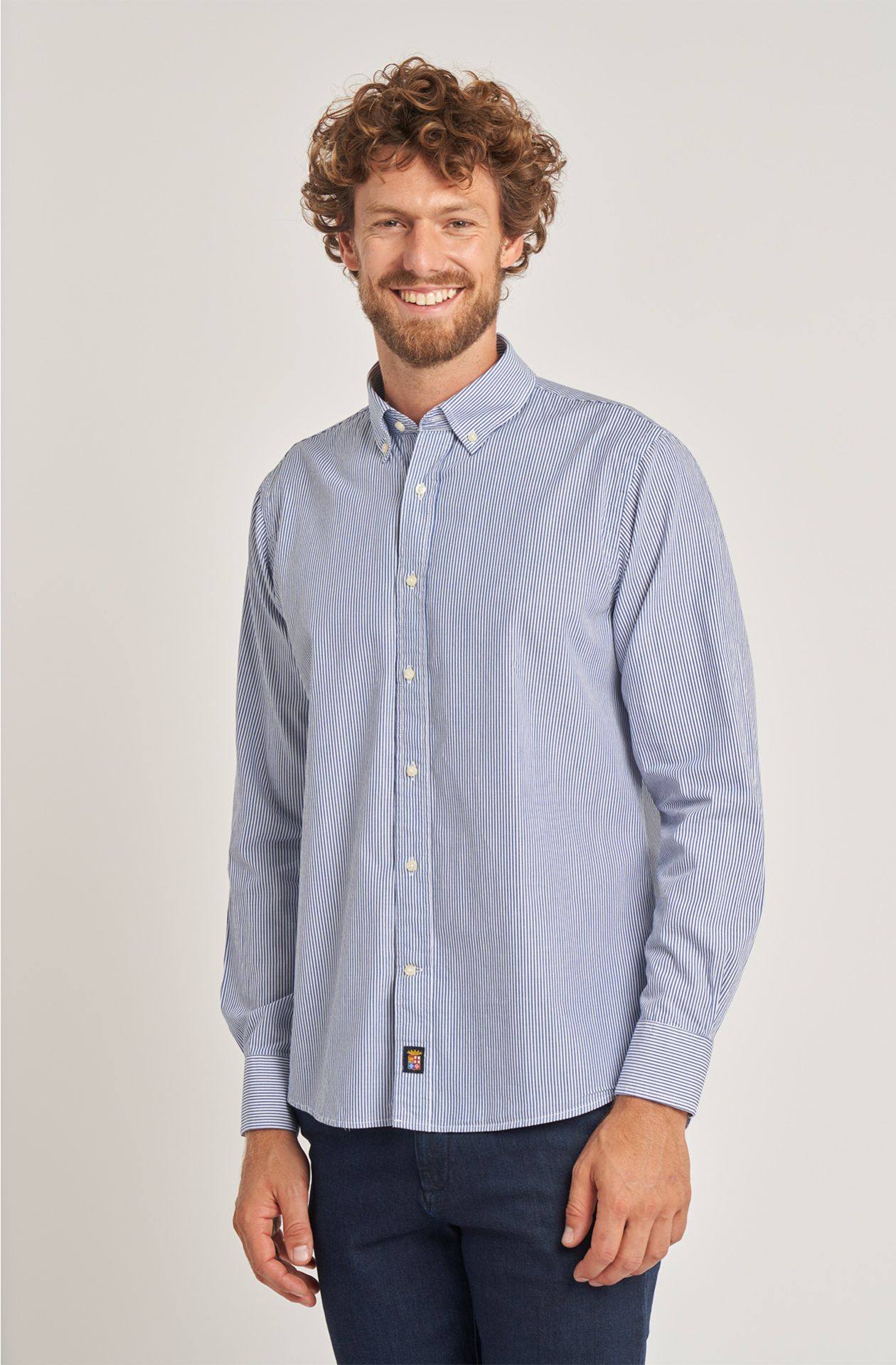 Camicia uomo cotone botton down