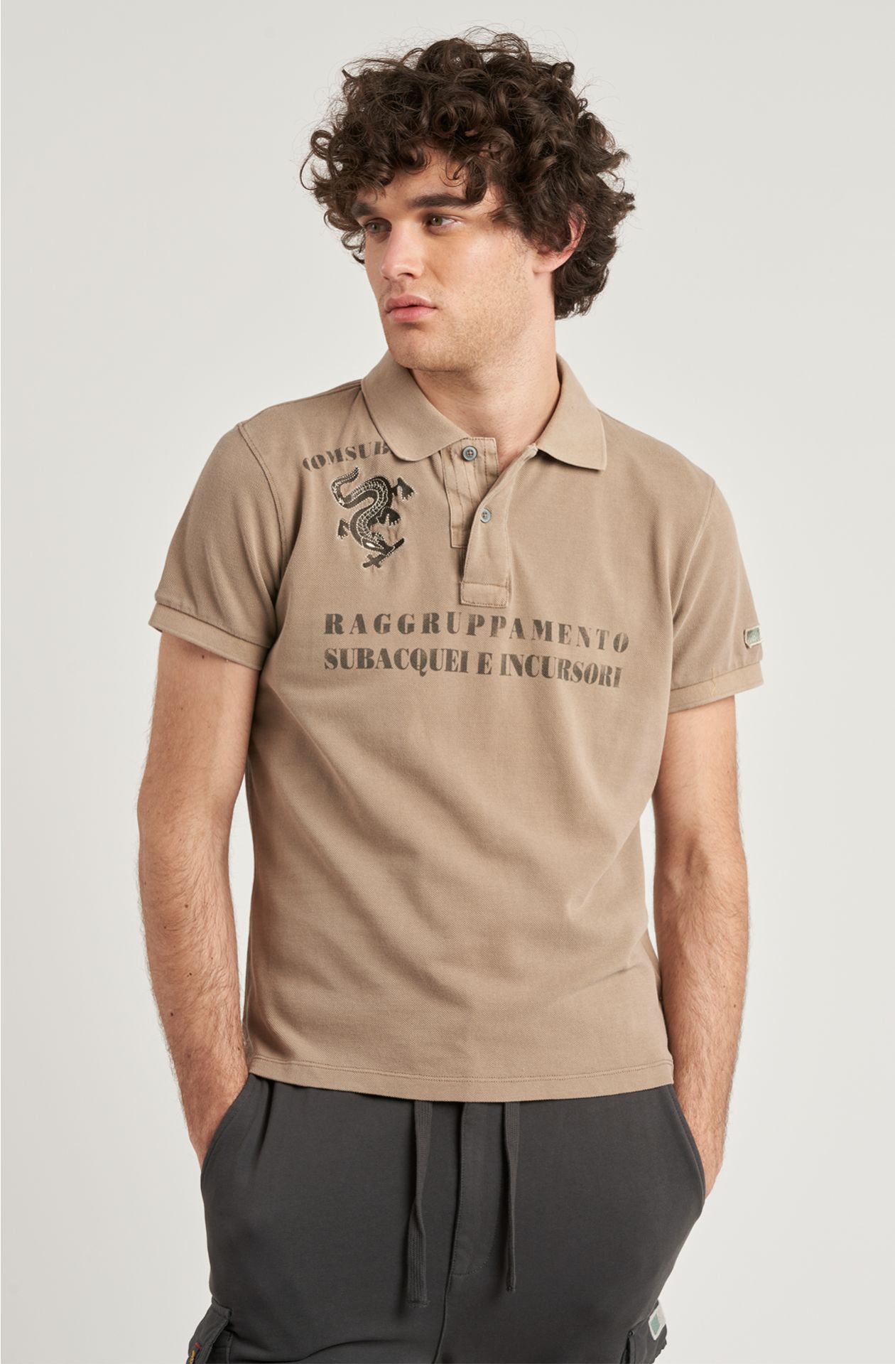 Arditi Incursori men's polo shirt in piquet