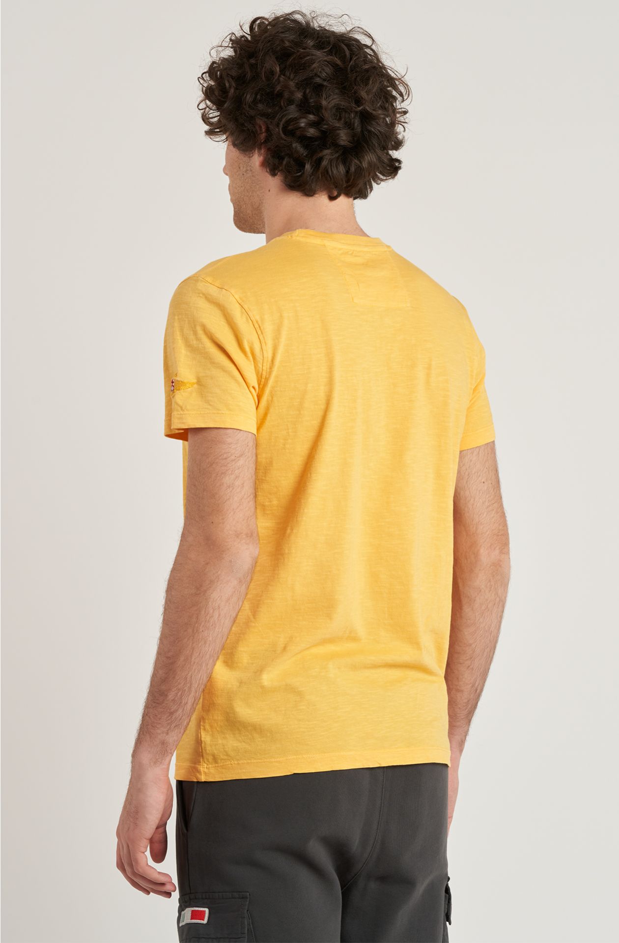 T-shirt da uomo in cotone slab