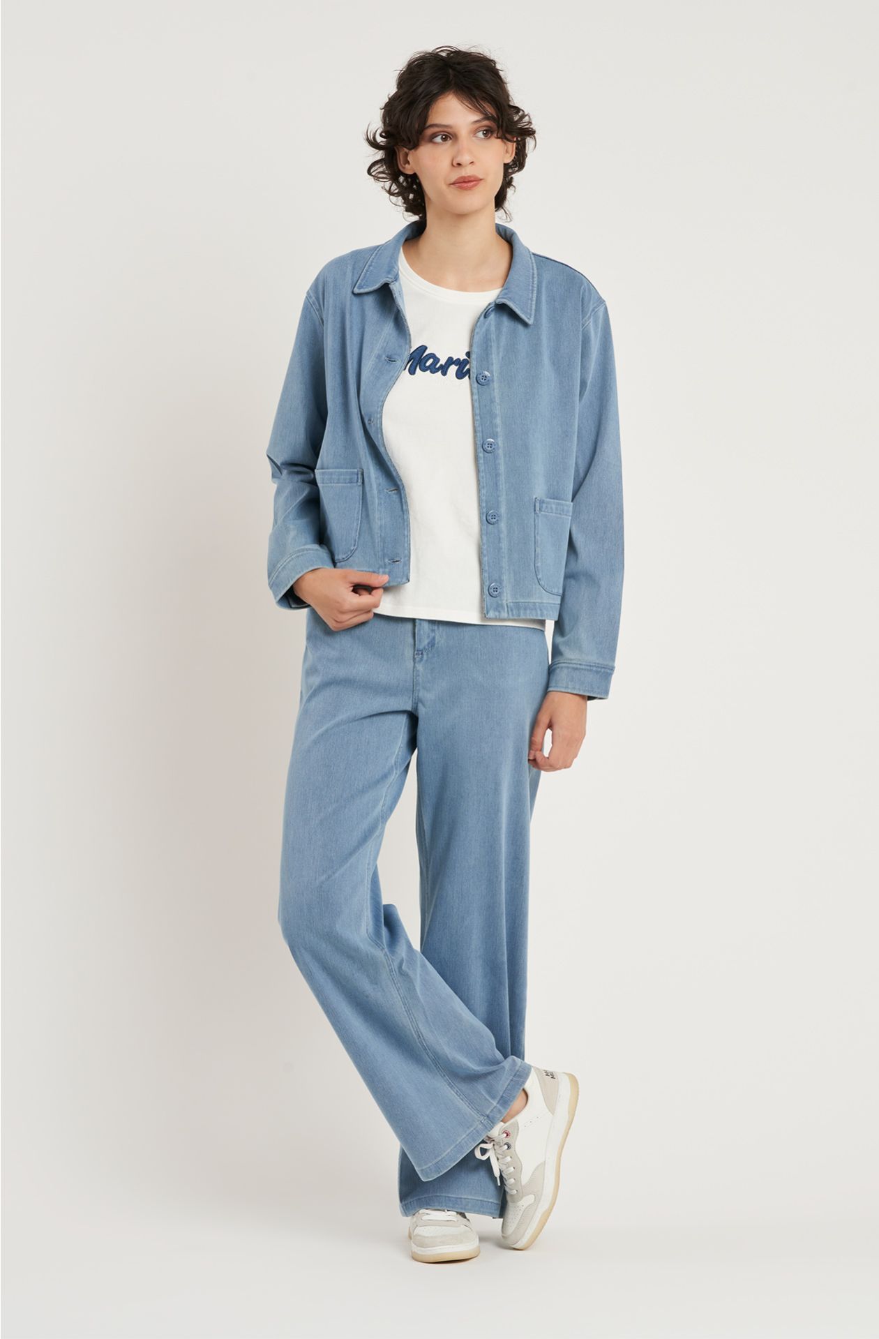 Giacca da donna in cotone denim