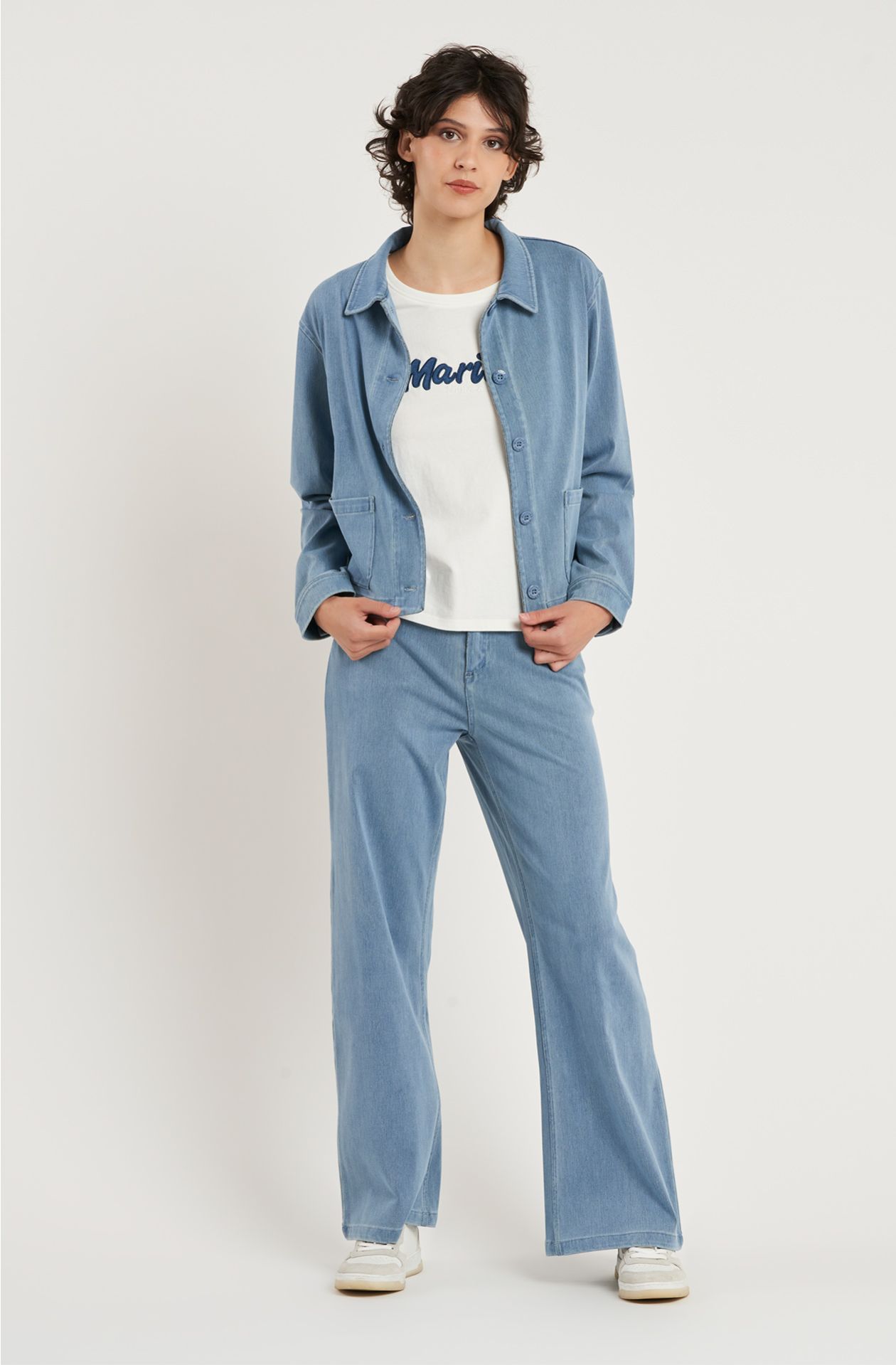 Giacca da donna in cotone denim