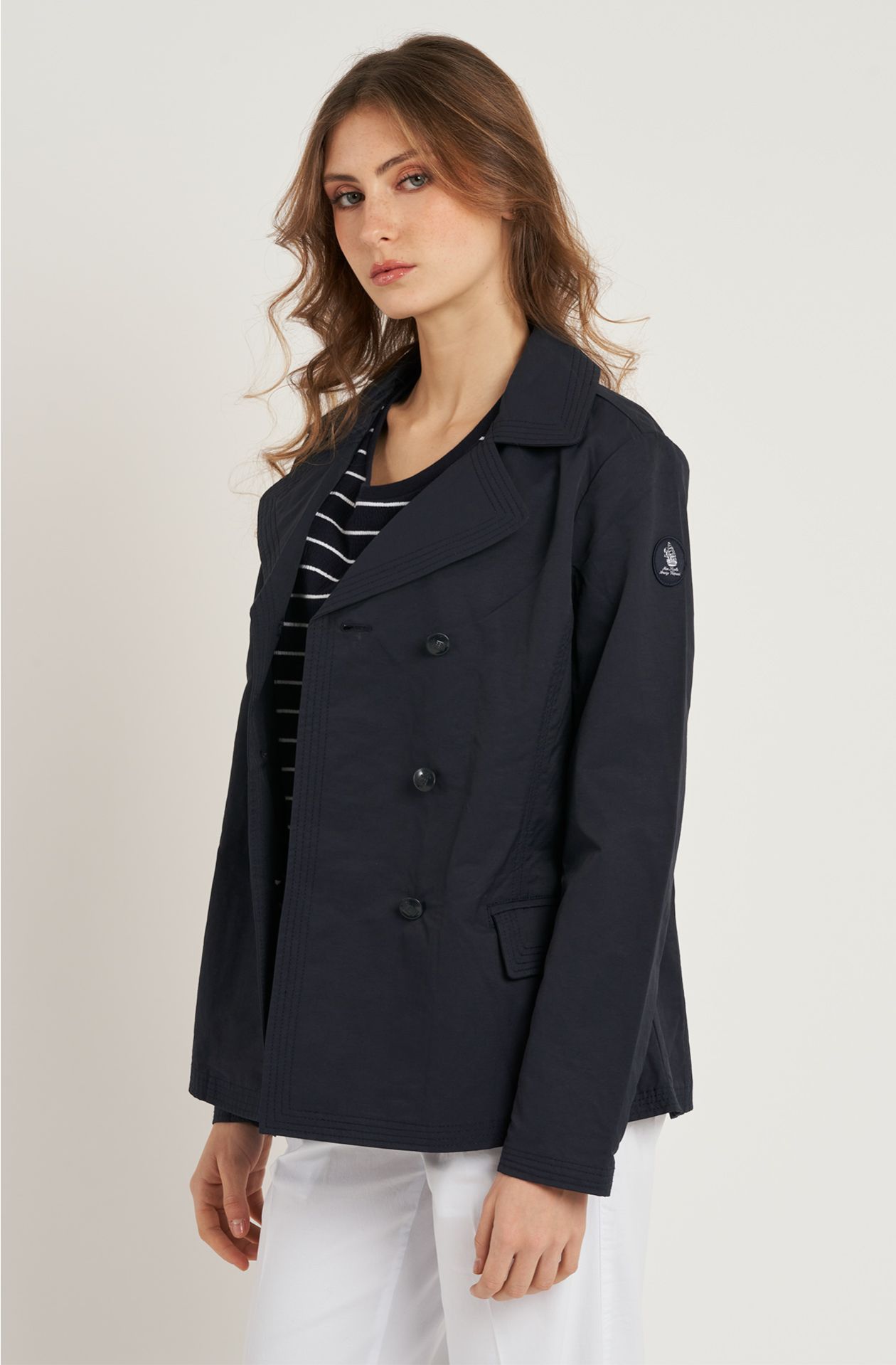 Peacoat da donna in cotone