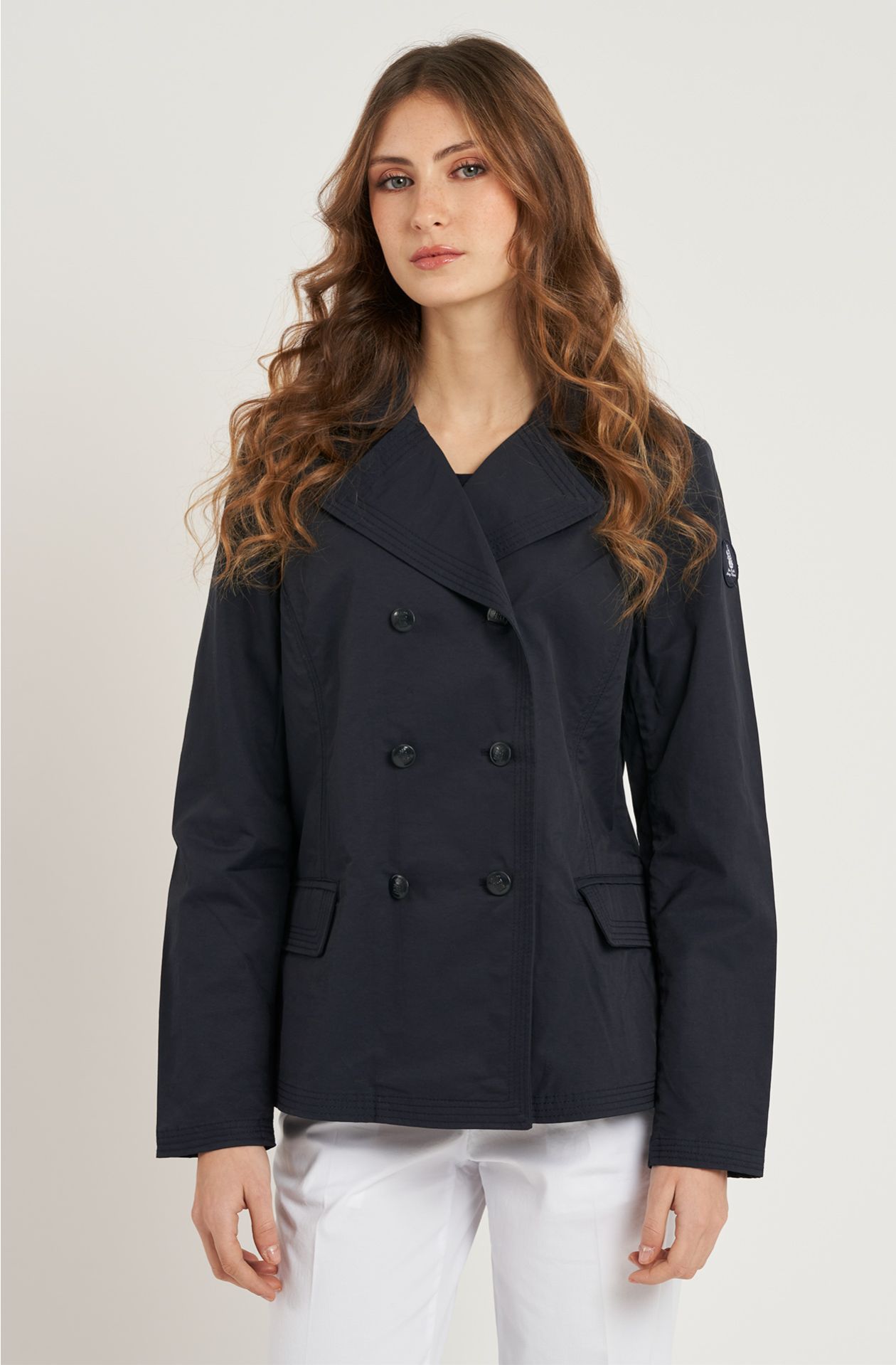 Peacoat da donna in cotone