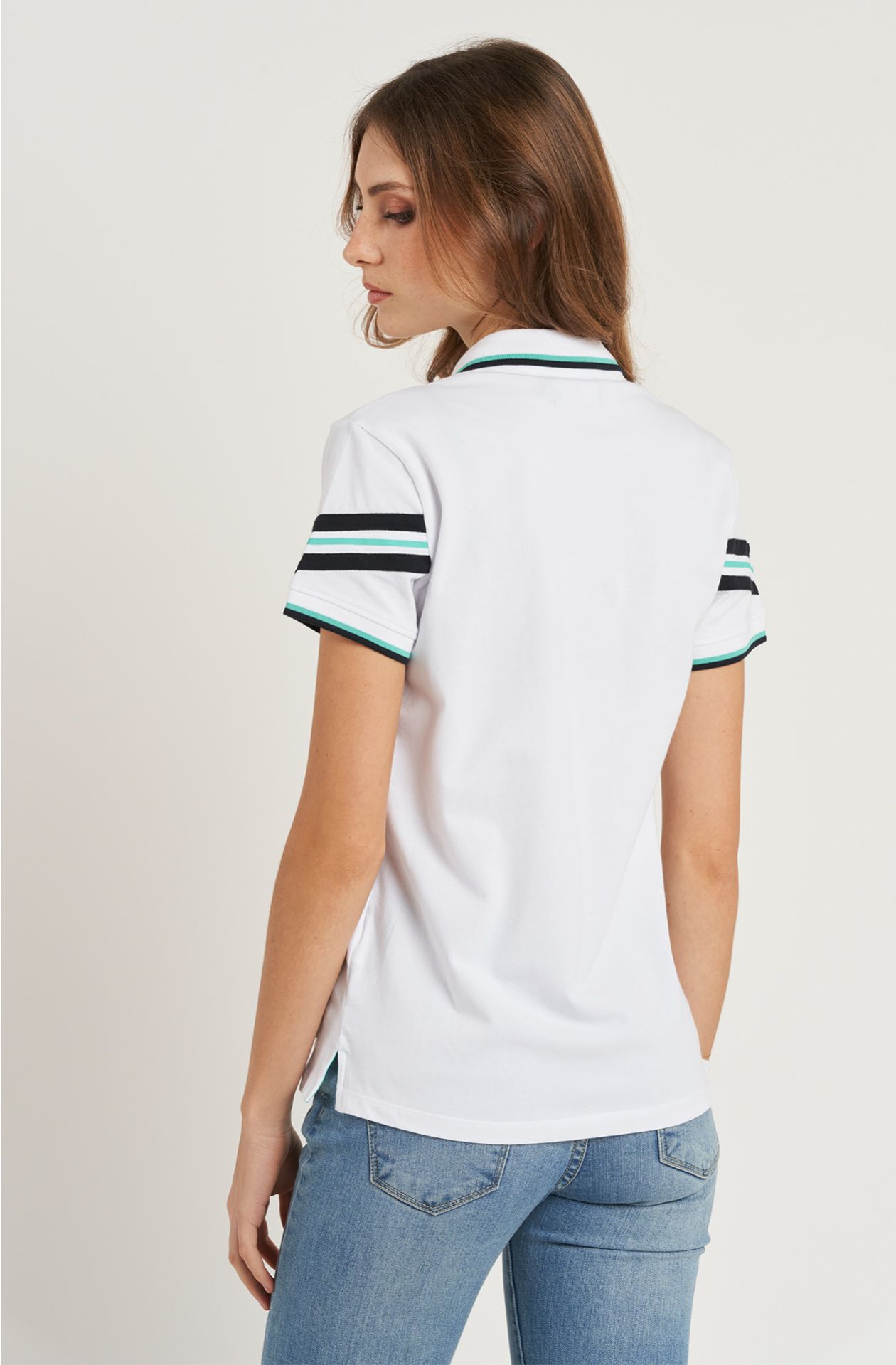 Polo da donna in cotone jersey