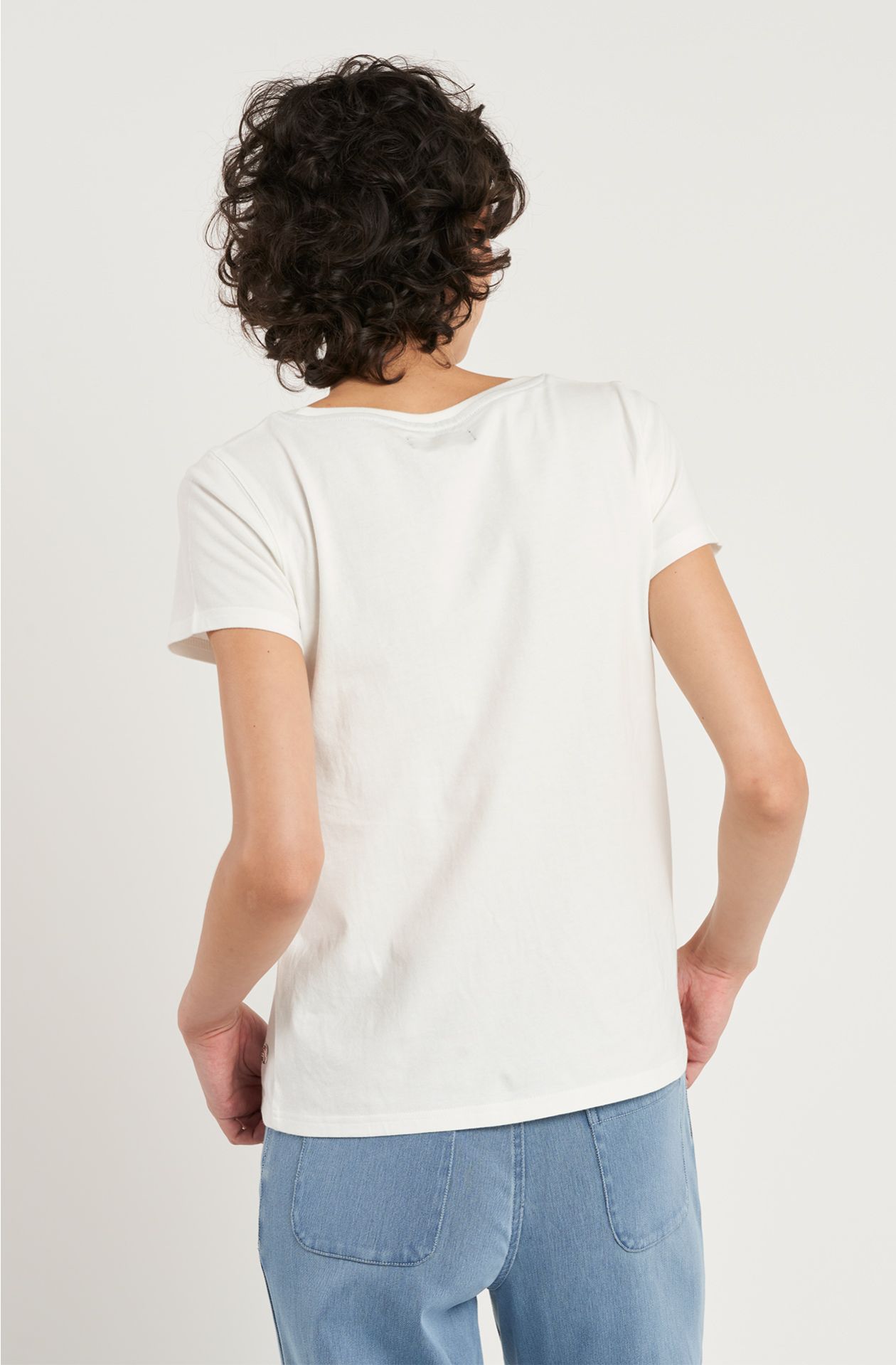 T-shirt da donna in cotone jersey