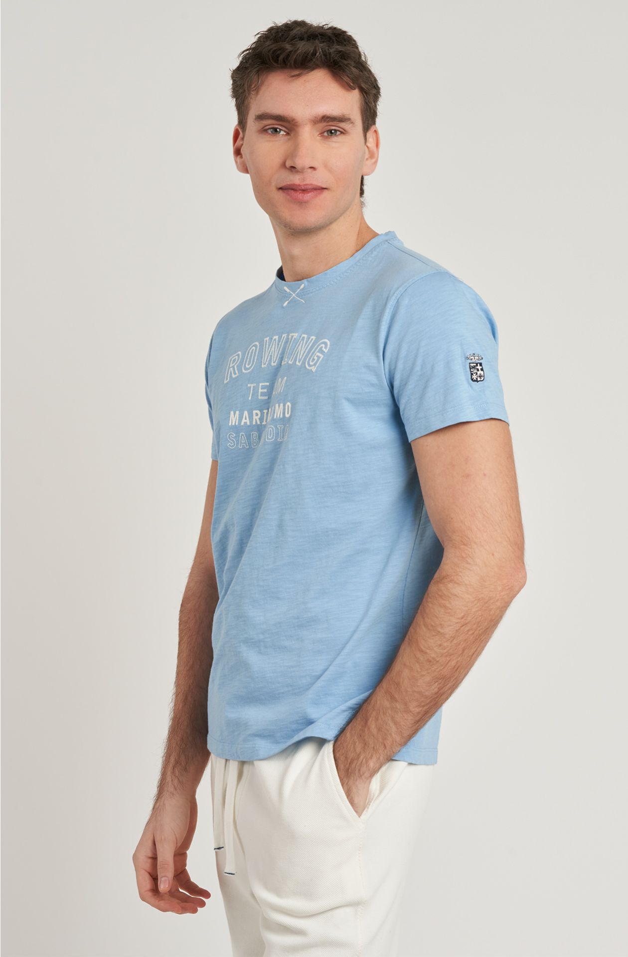 T-shirt da uomo Rowing Team in cotone slub