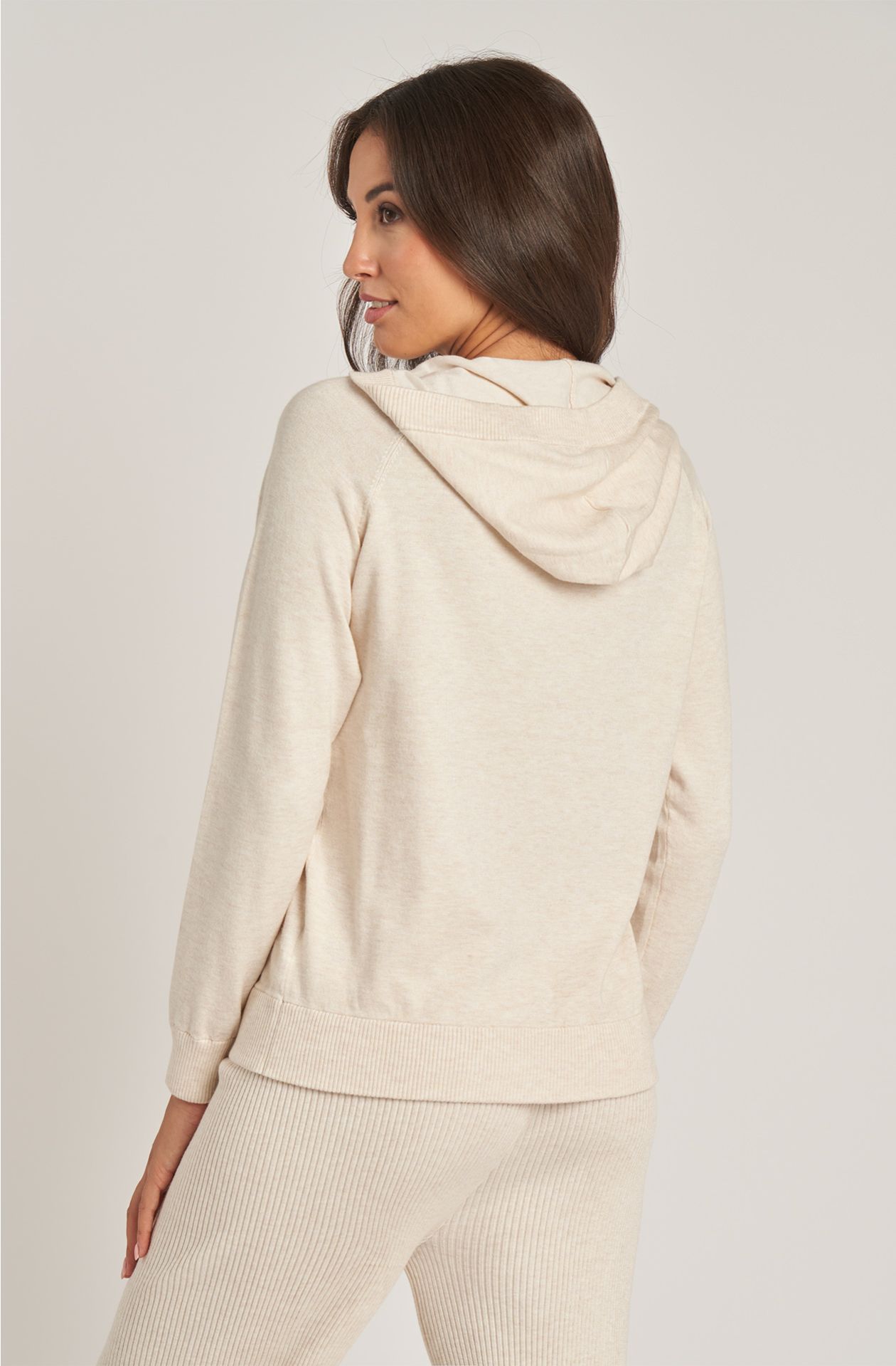 Women's viscose sweater with hood