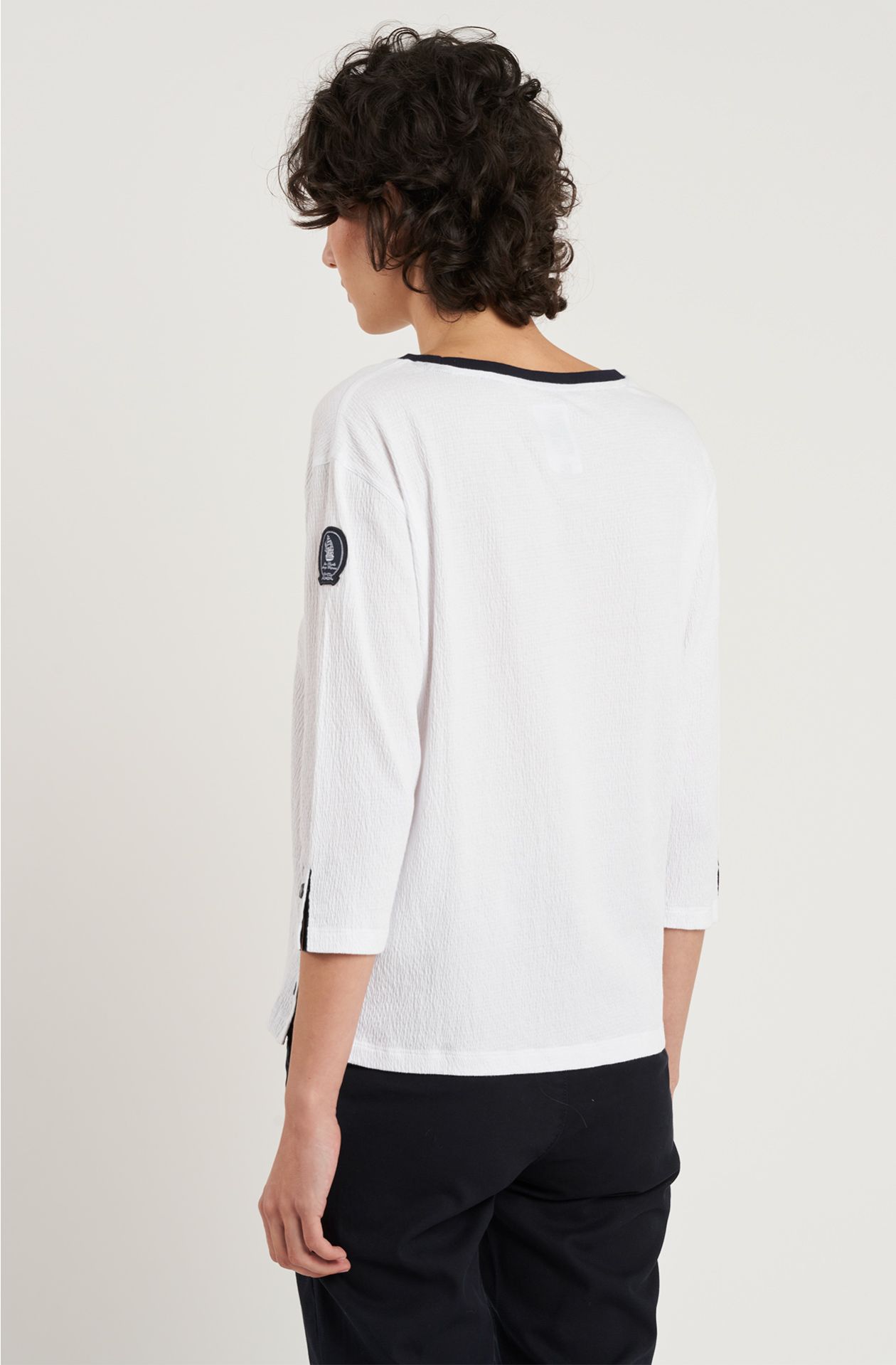 Women's Embossed Cotton T-Shirt