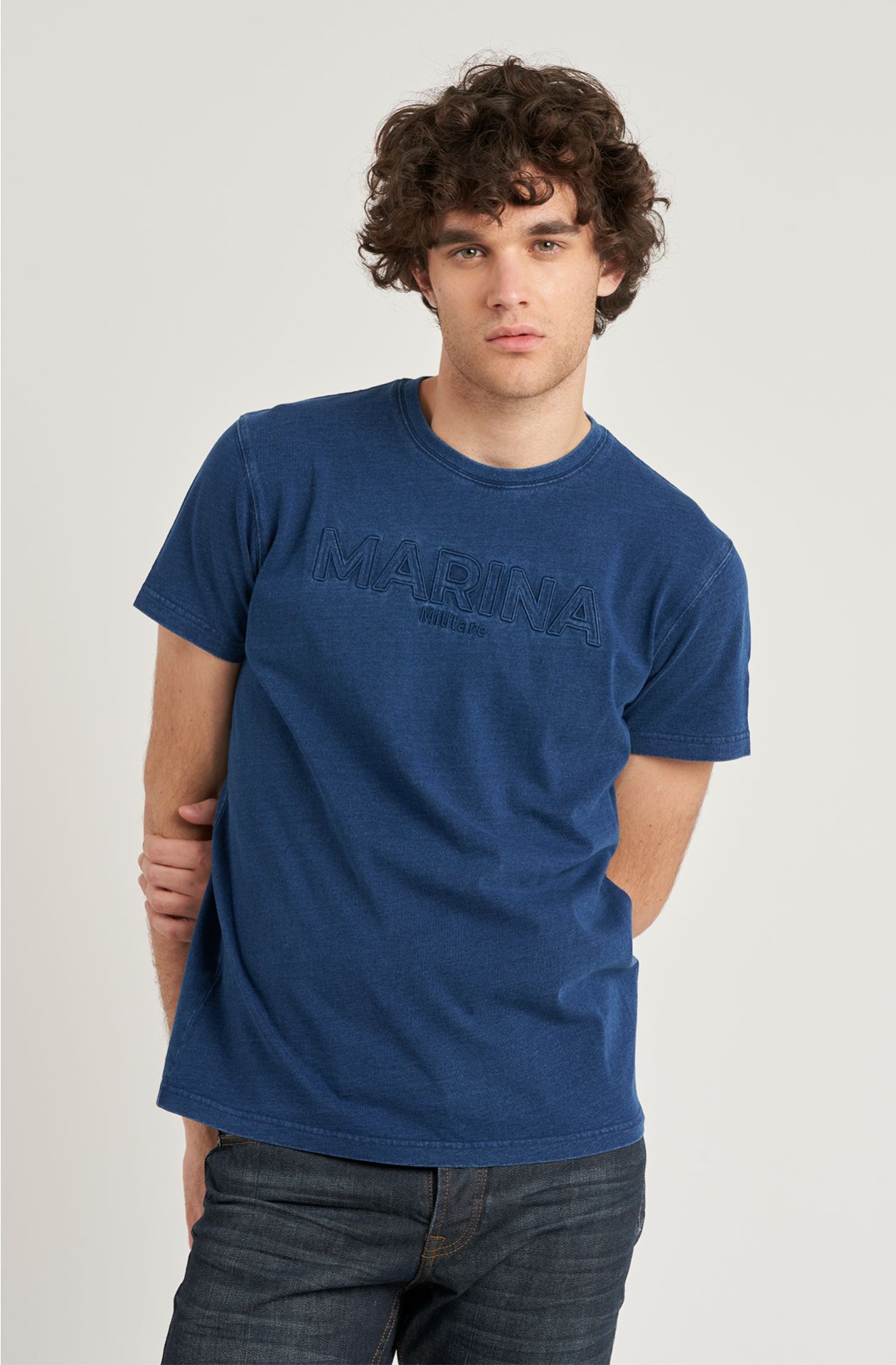 Indigo Cotton Men's T-Shirt