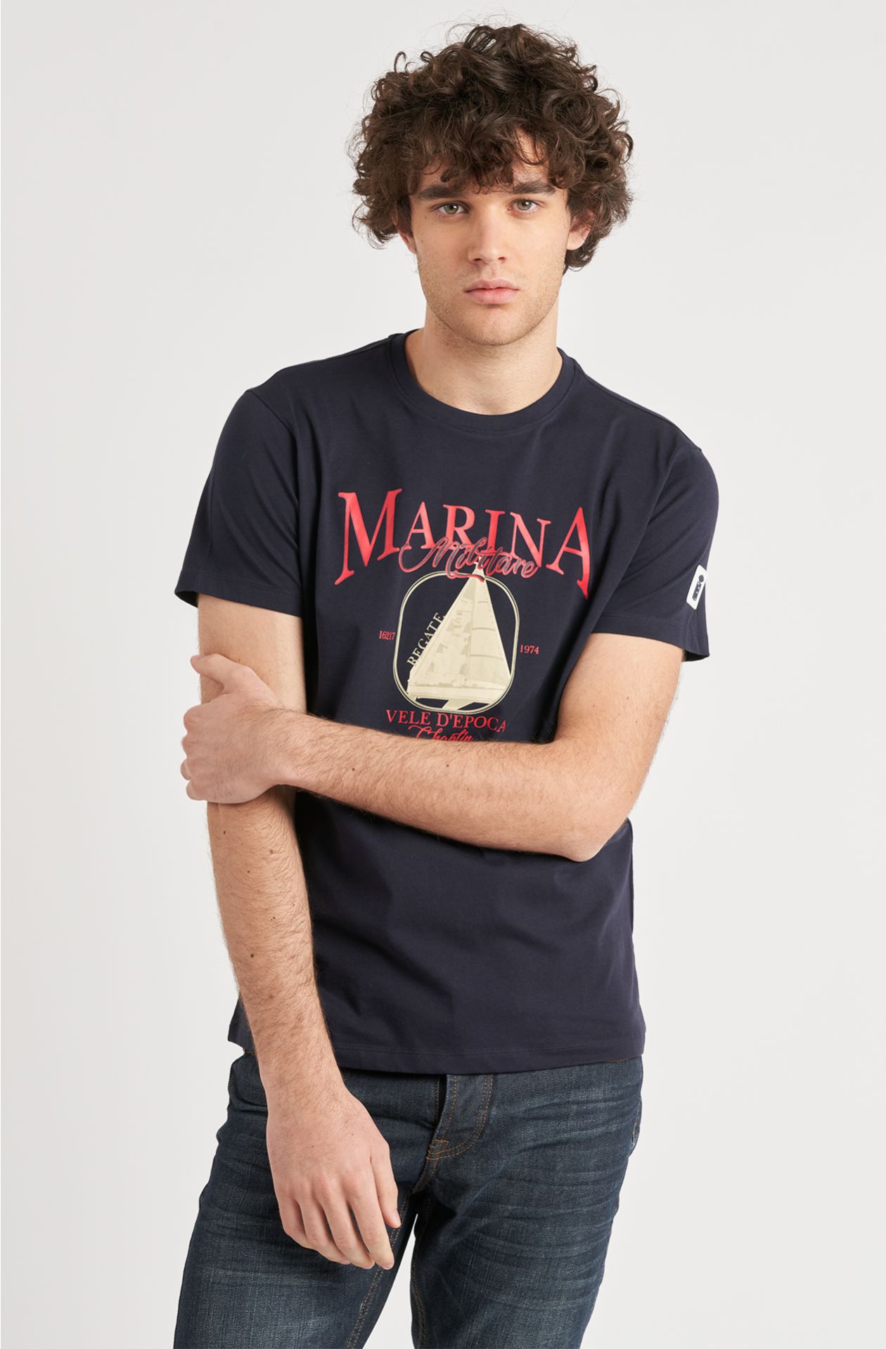 Men's T-shirt Regatta vintage sails in cotton