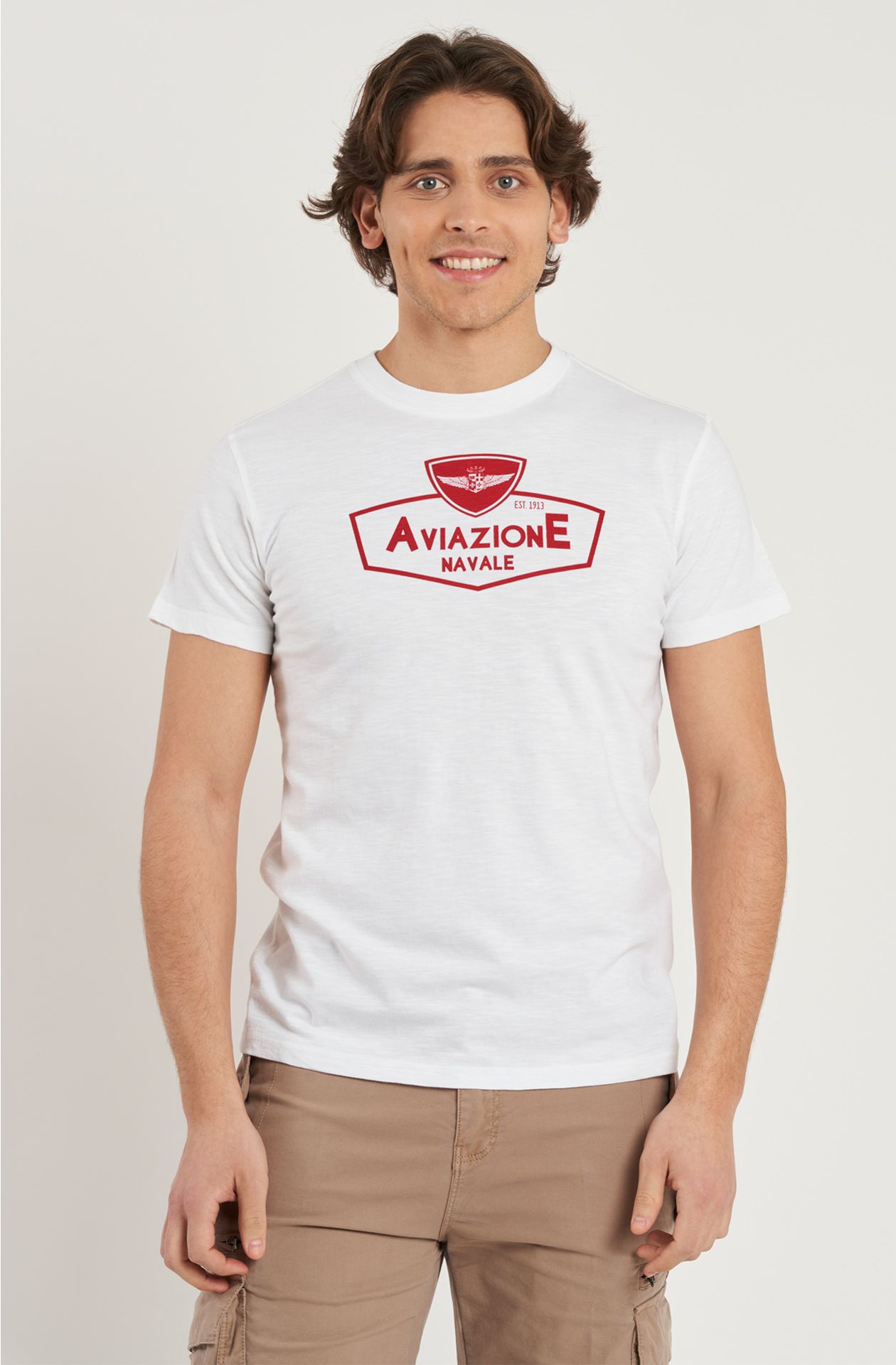 T-shirt da uomo Aviazione Navale in cotone