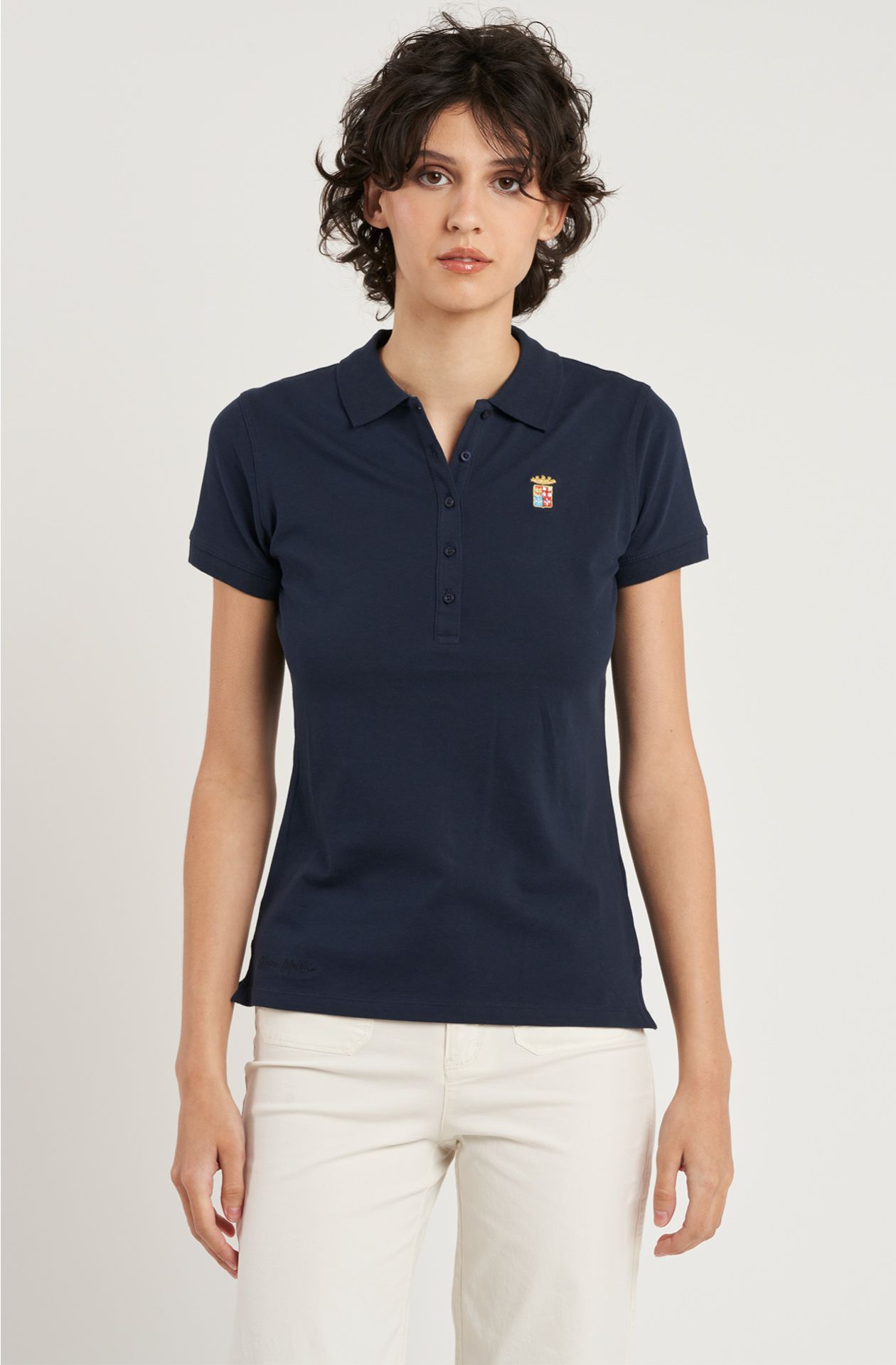 Polo da donna Essentials in cotone piquet