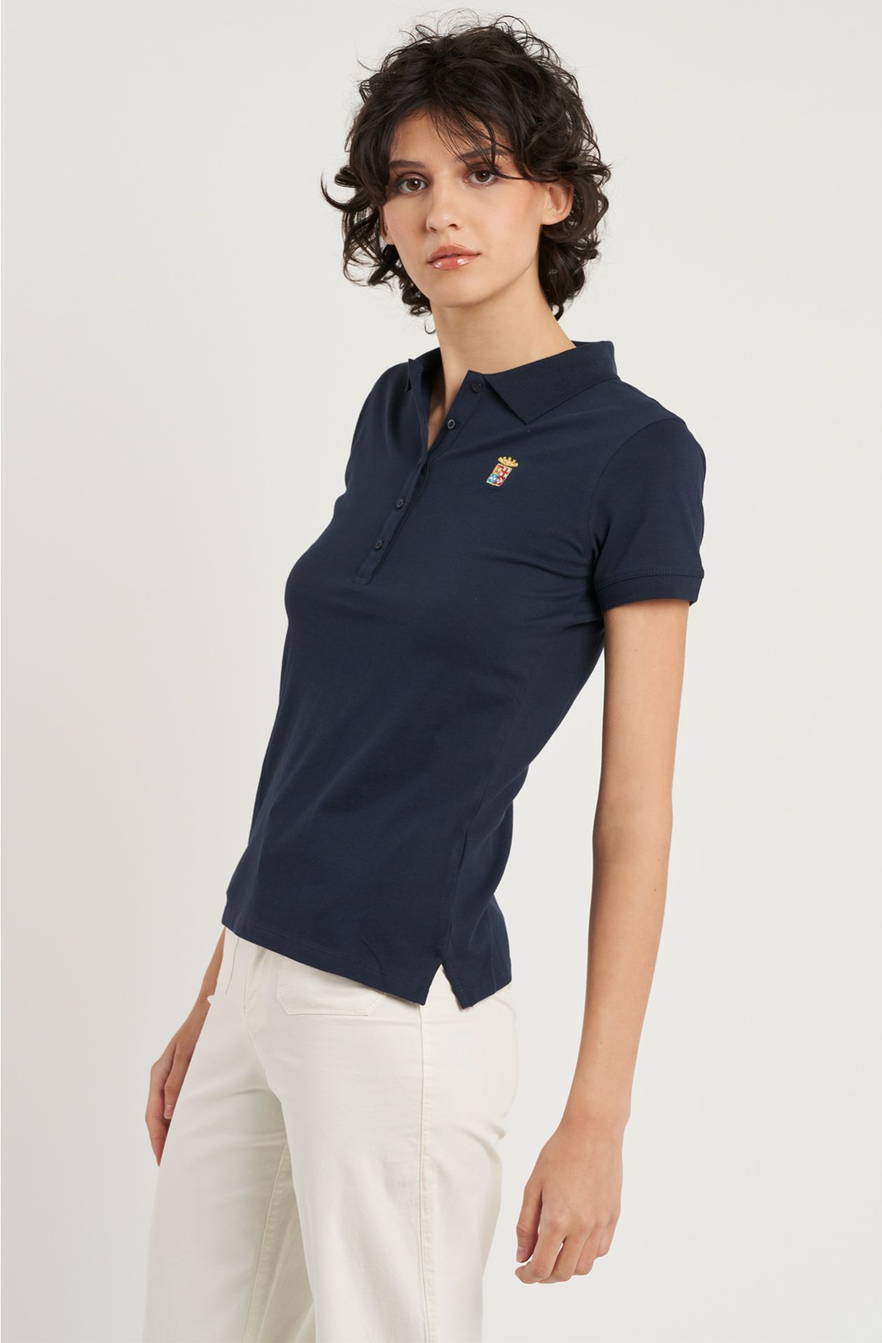 Polo da donna Essentials in cotone piquet