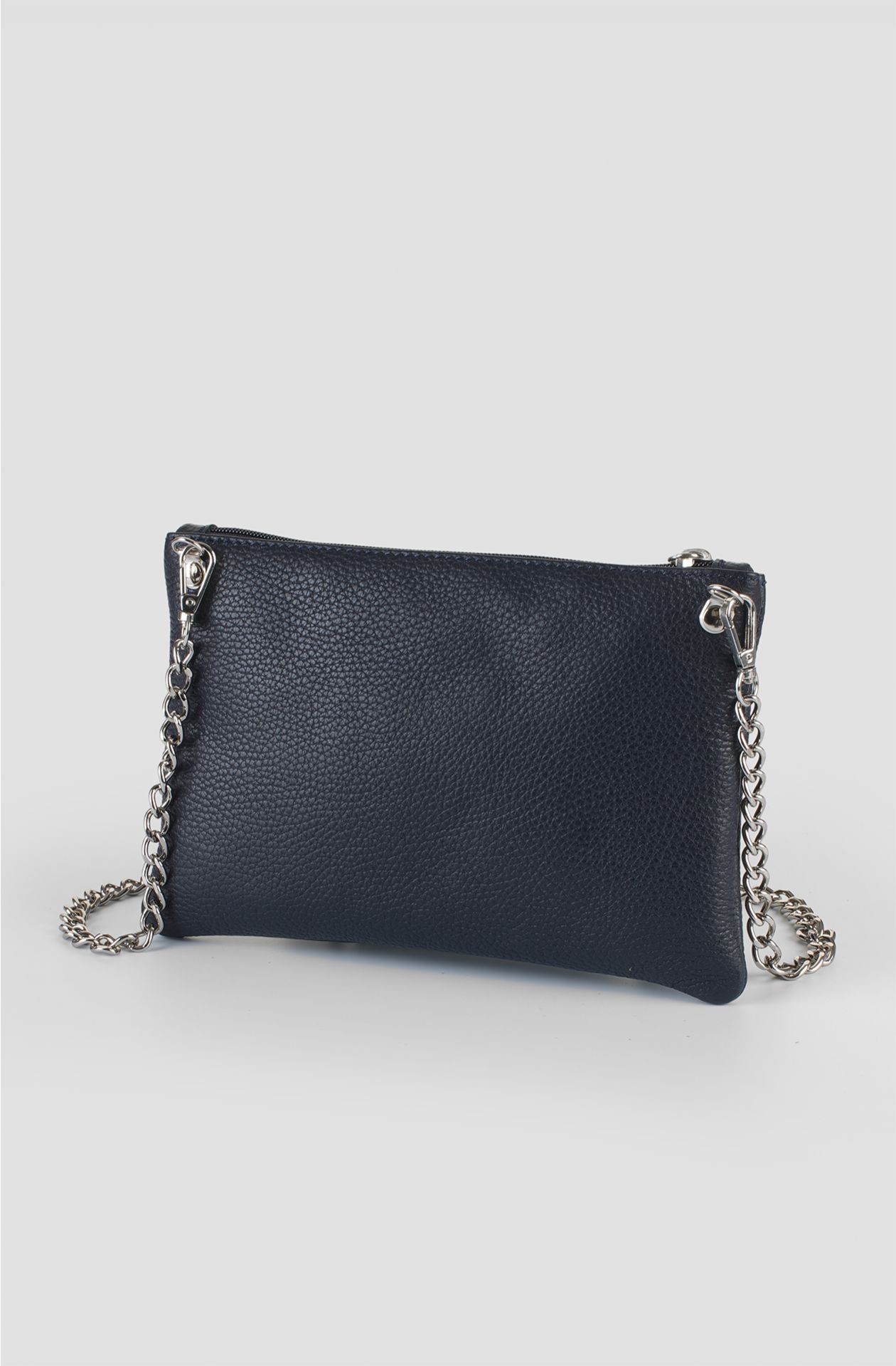 Women's clutch bag in hammered leather