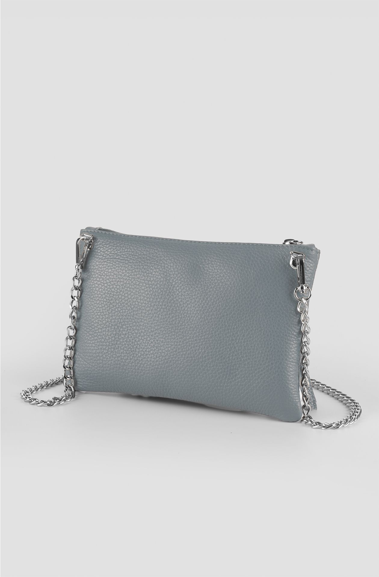 Women's clutch bag in hammered leather