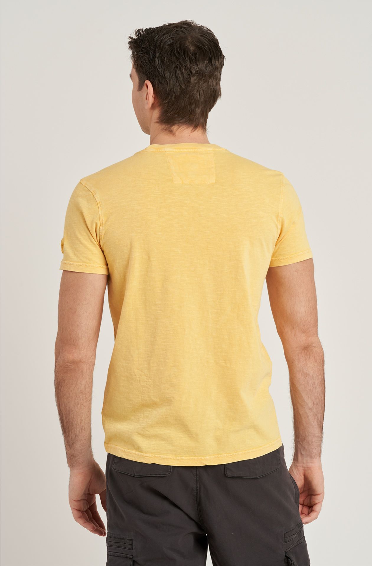 T-shirt da uomo in cotone slab