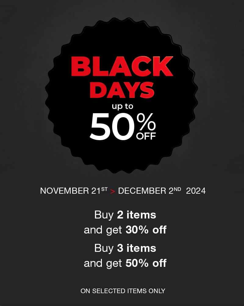 Up to 50% off Black Days